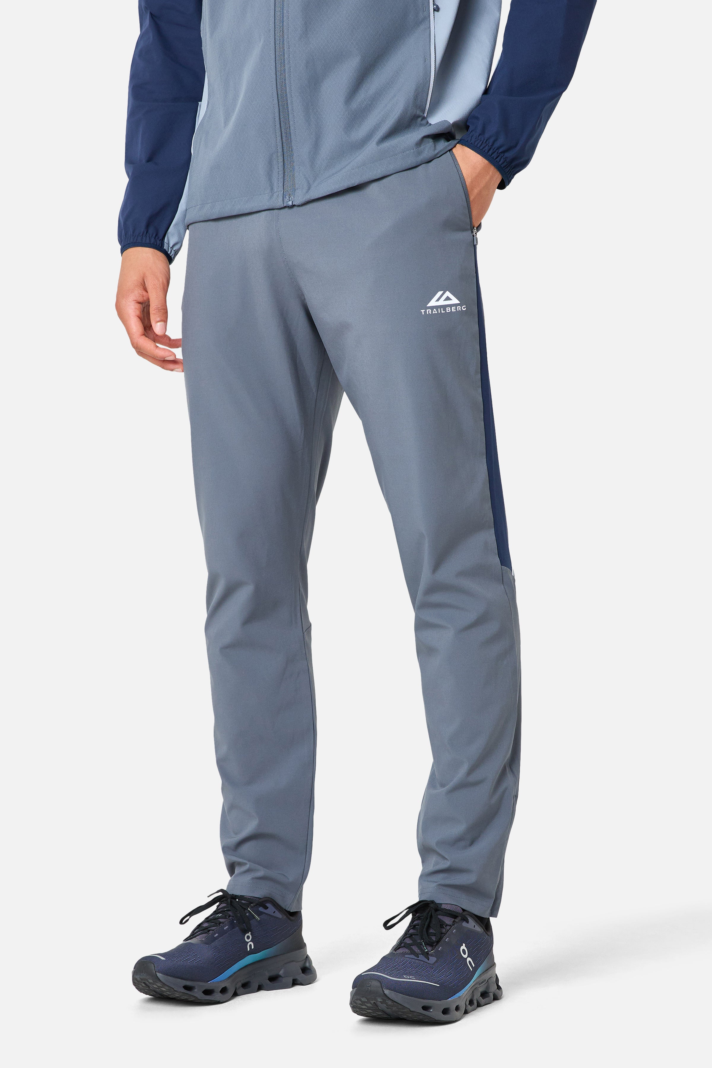 AW25 Triathlon Pant - Storm Grey/Navy Blue