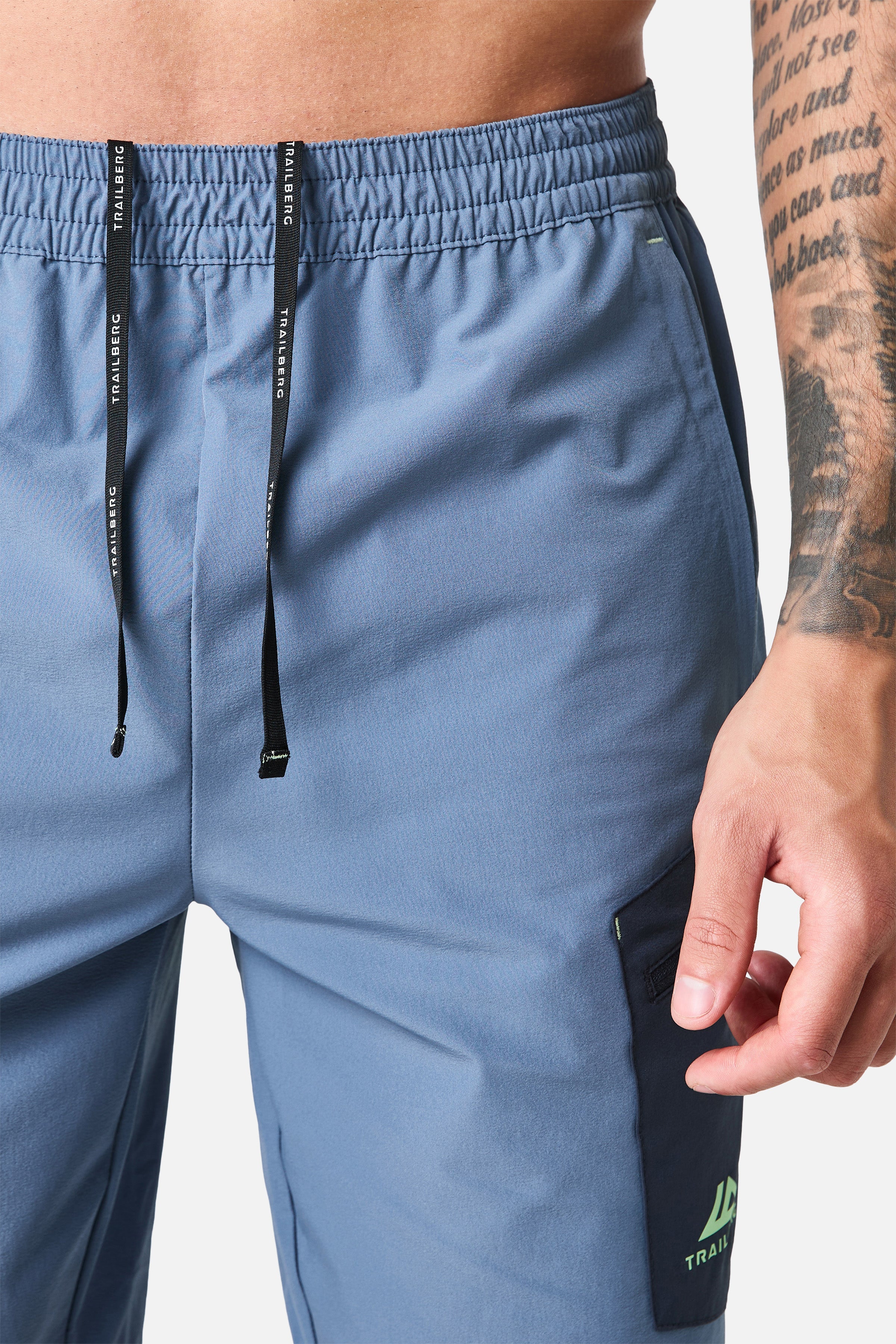 Oberland Cargo Short - Breeze/Storm Blauw