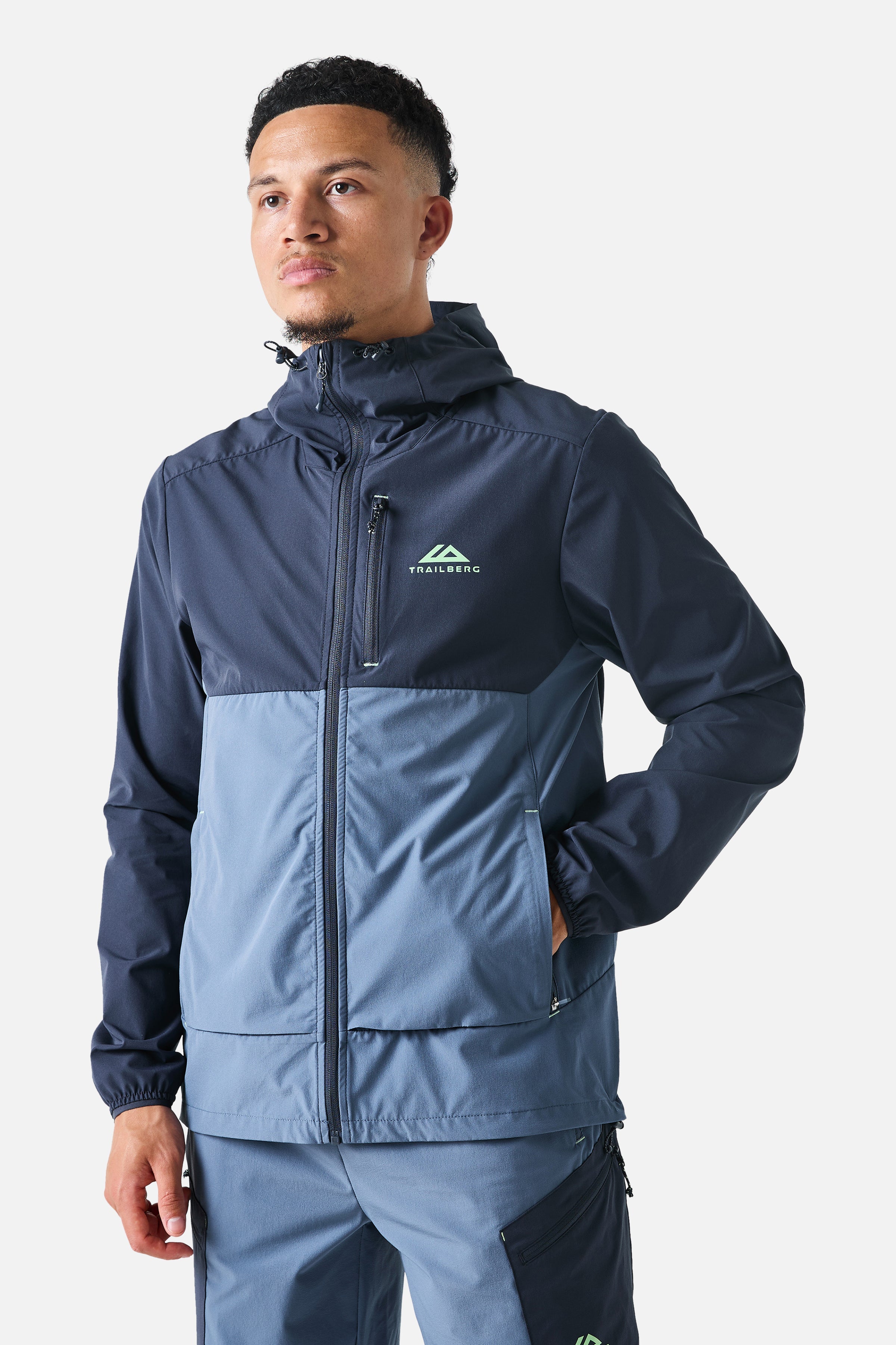 Oberland Hood - Breeze/Storm Blauw
