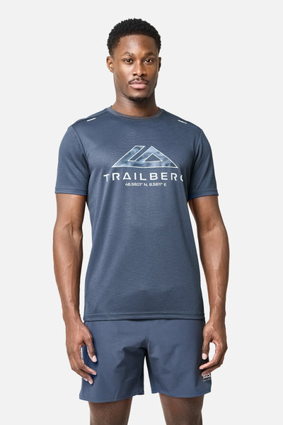 Blur Large Logo Tee - Storm Blue