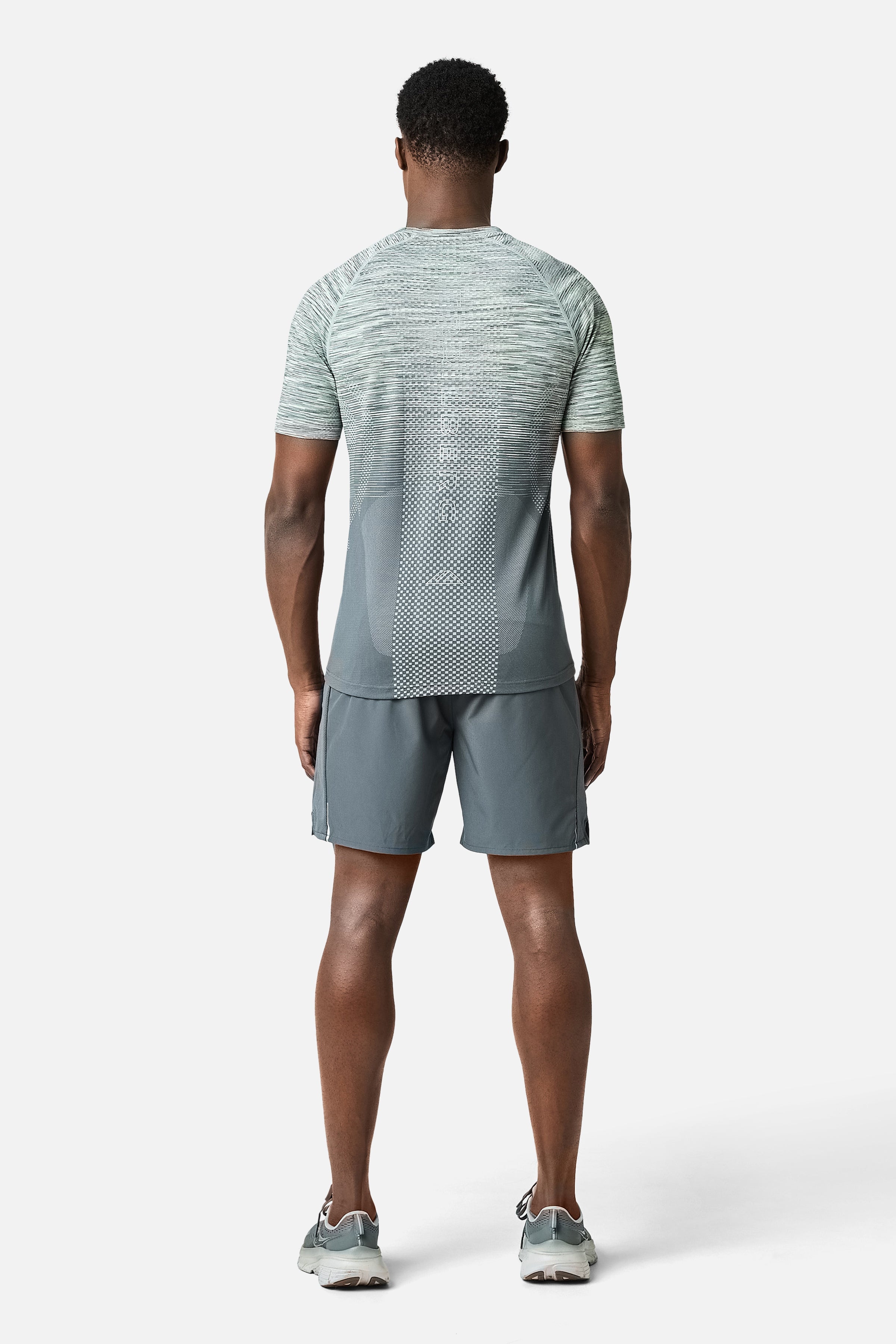 Apex Seamless Tee - Lunar Grey/Graphite Grey/Neon Lime