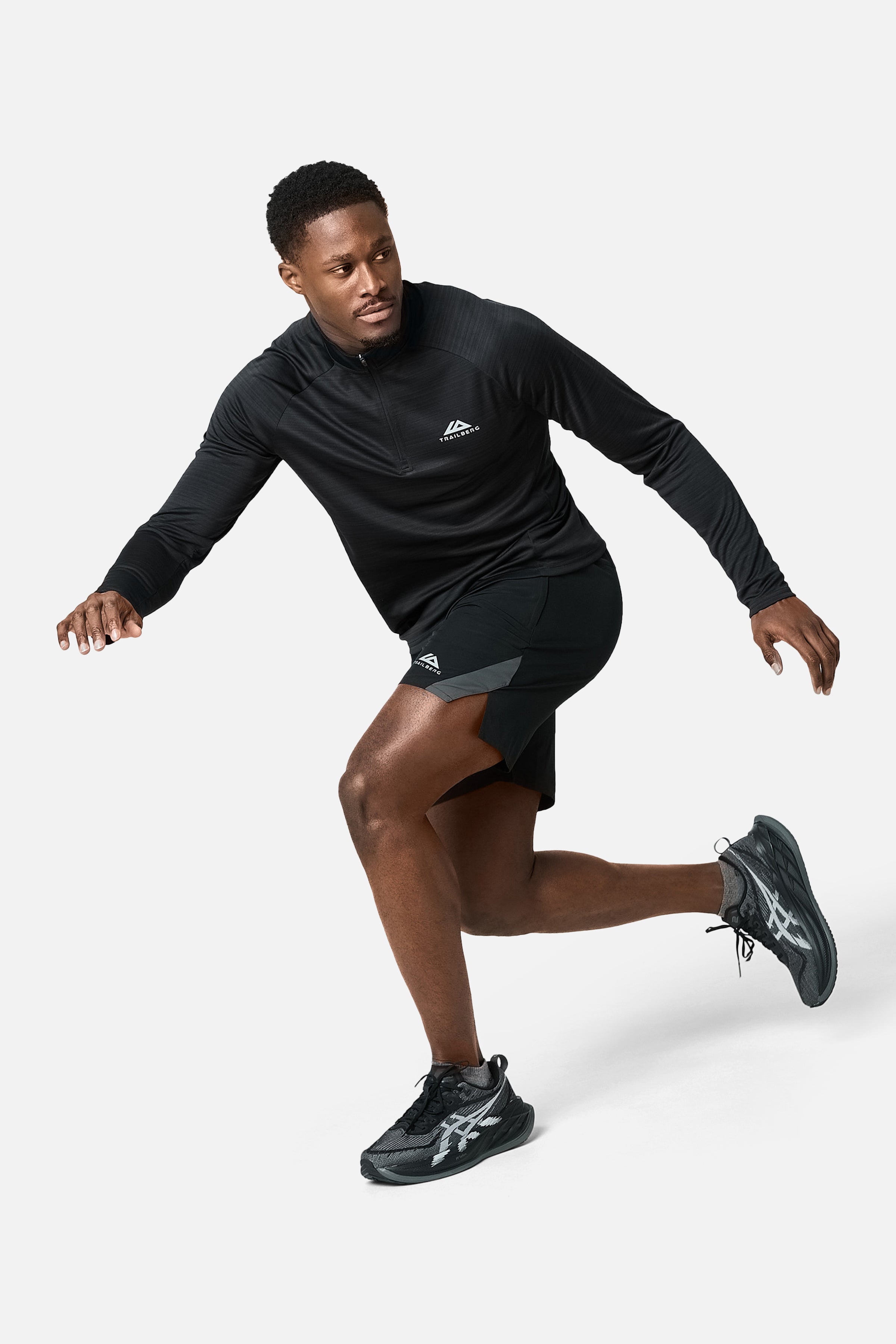 SS26 Cloud 1/4 Zip - Black/Volcano Grey