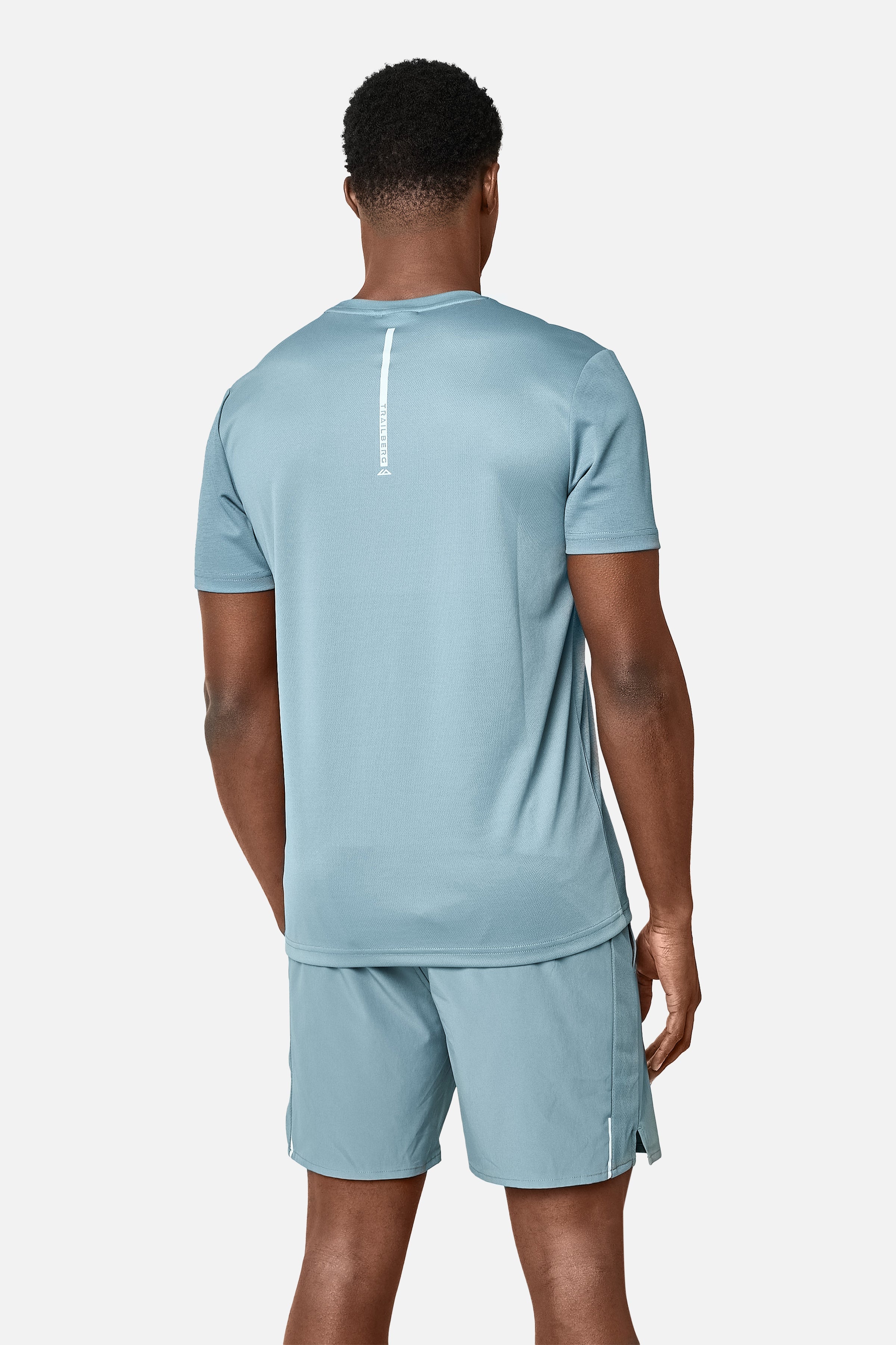 Blur Large Logo Tee - Frosted Denim