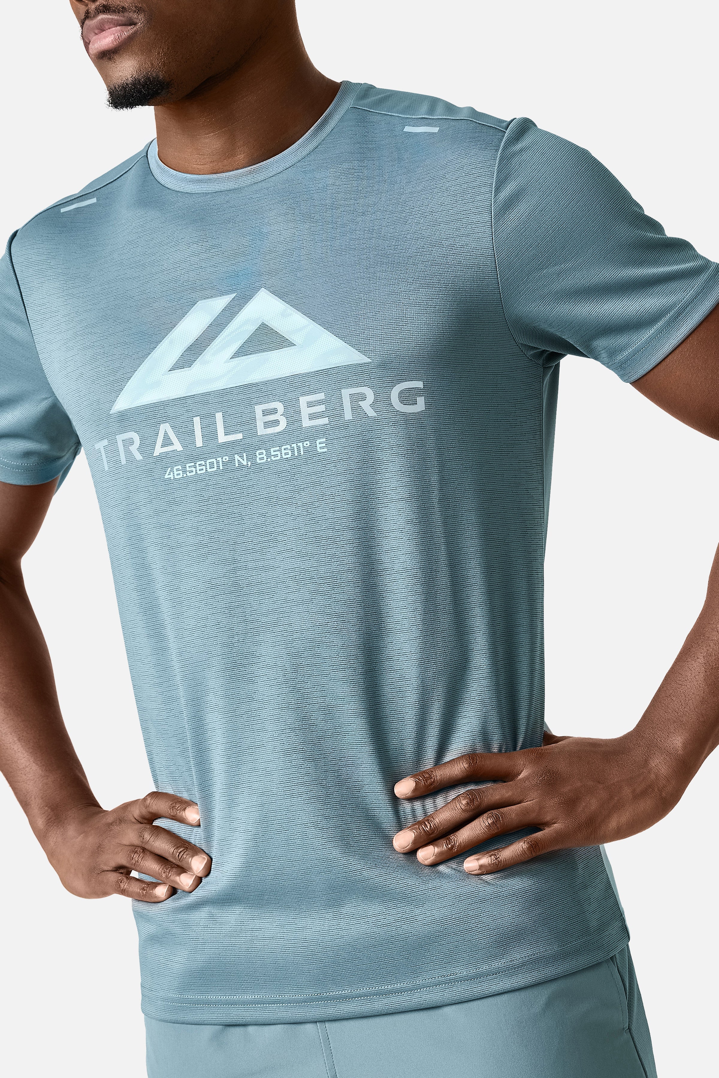 Blur Large Logo Tee - Frosted Denim