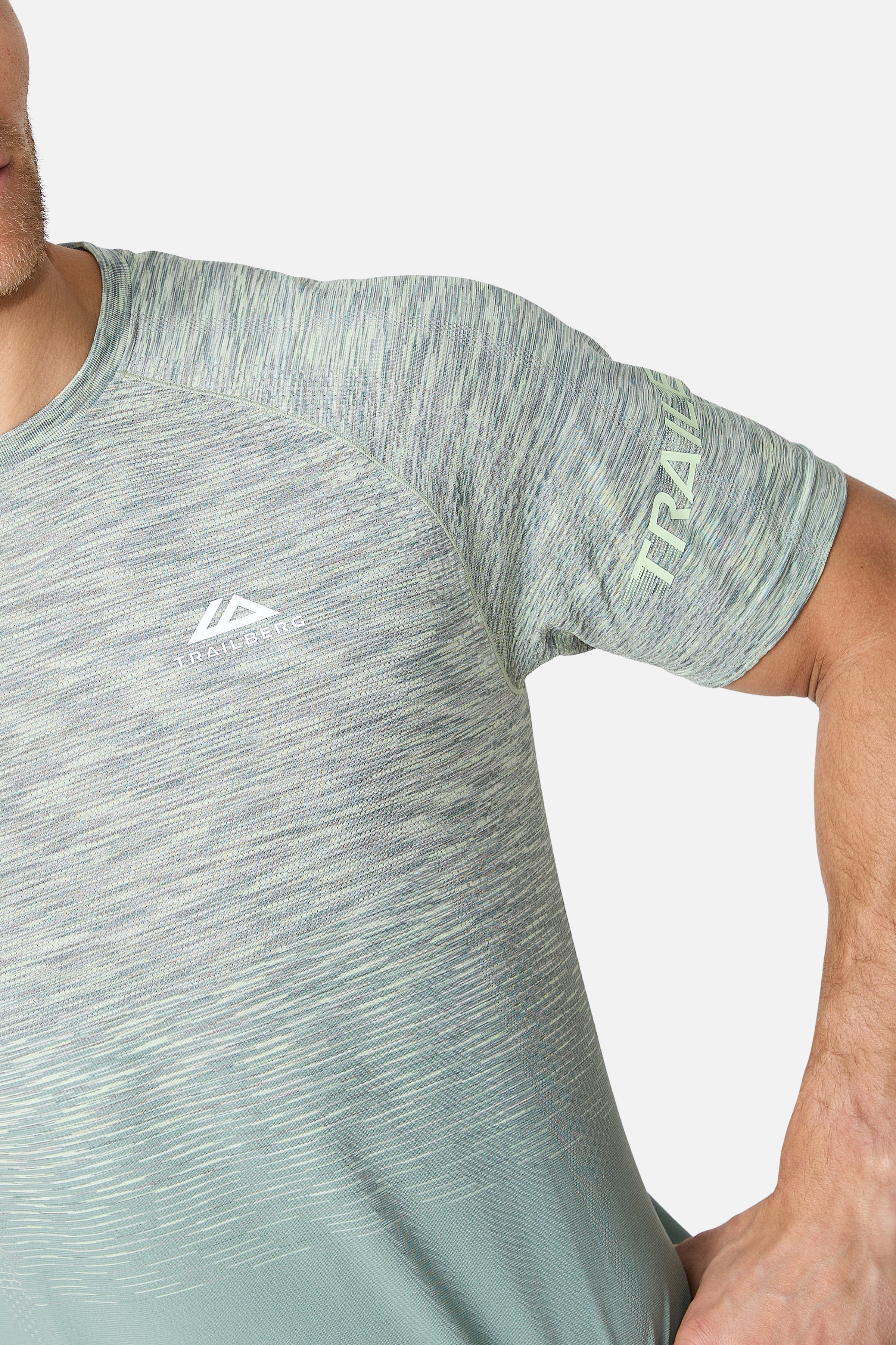 Arc Seamless T-shirt - Willow Green/Mossy Taupe/Fern Ash/Mint Green