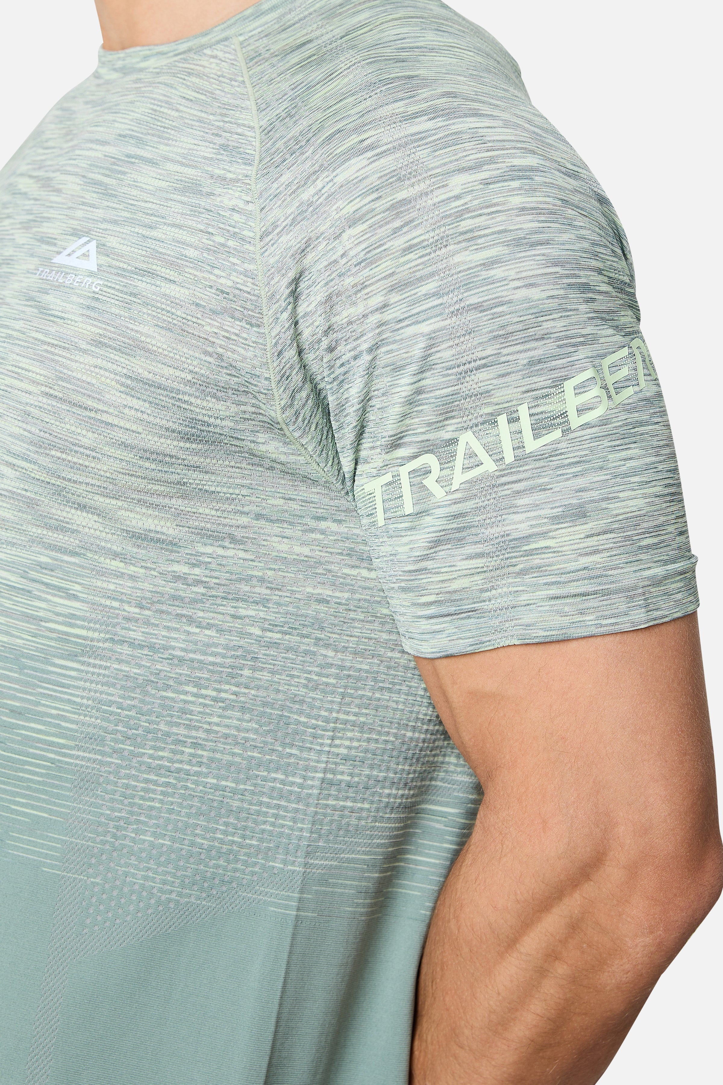 Arc Seamless T-shirt - Willow Green/Mossy Taupe/Fern Ash/Mint Green