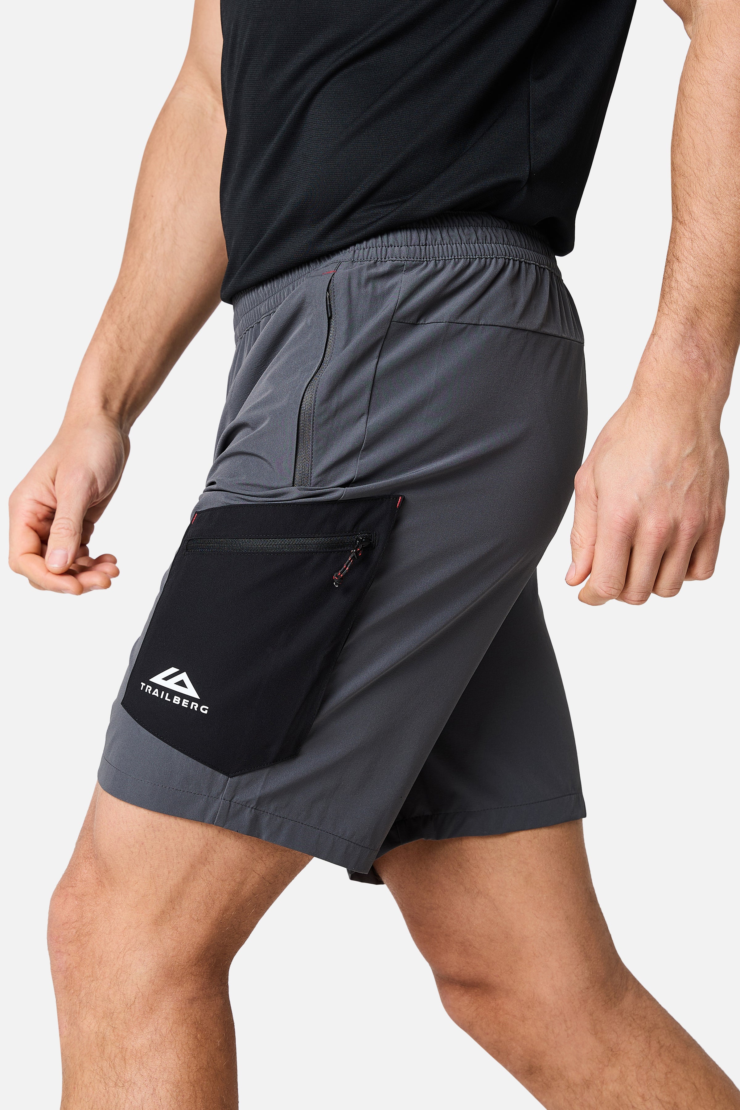 Oberland Cargo Short - Vulkaangrijs/Zwart