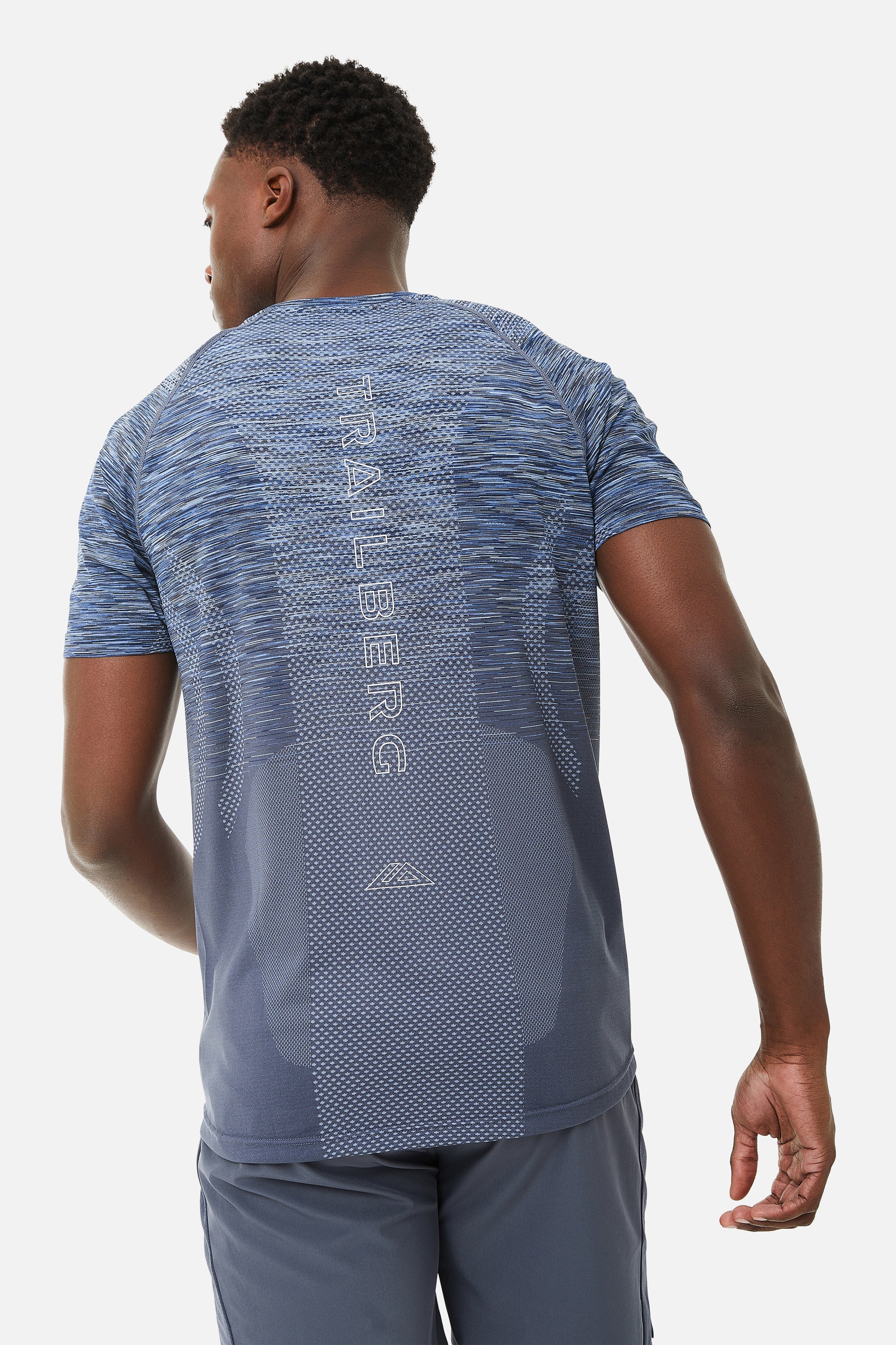 SUMMIT SEAMLESS TEE - OMBRE BLUE