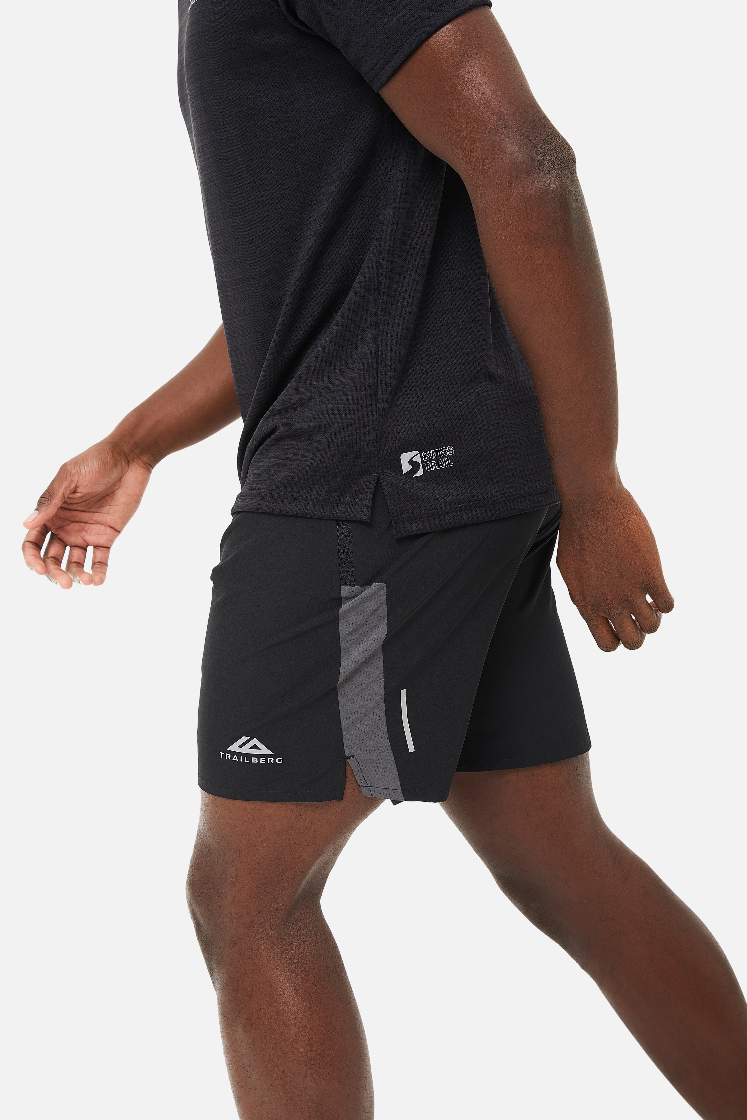 AW24 TRIATHLON SHORT - BLACK/GREY