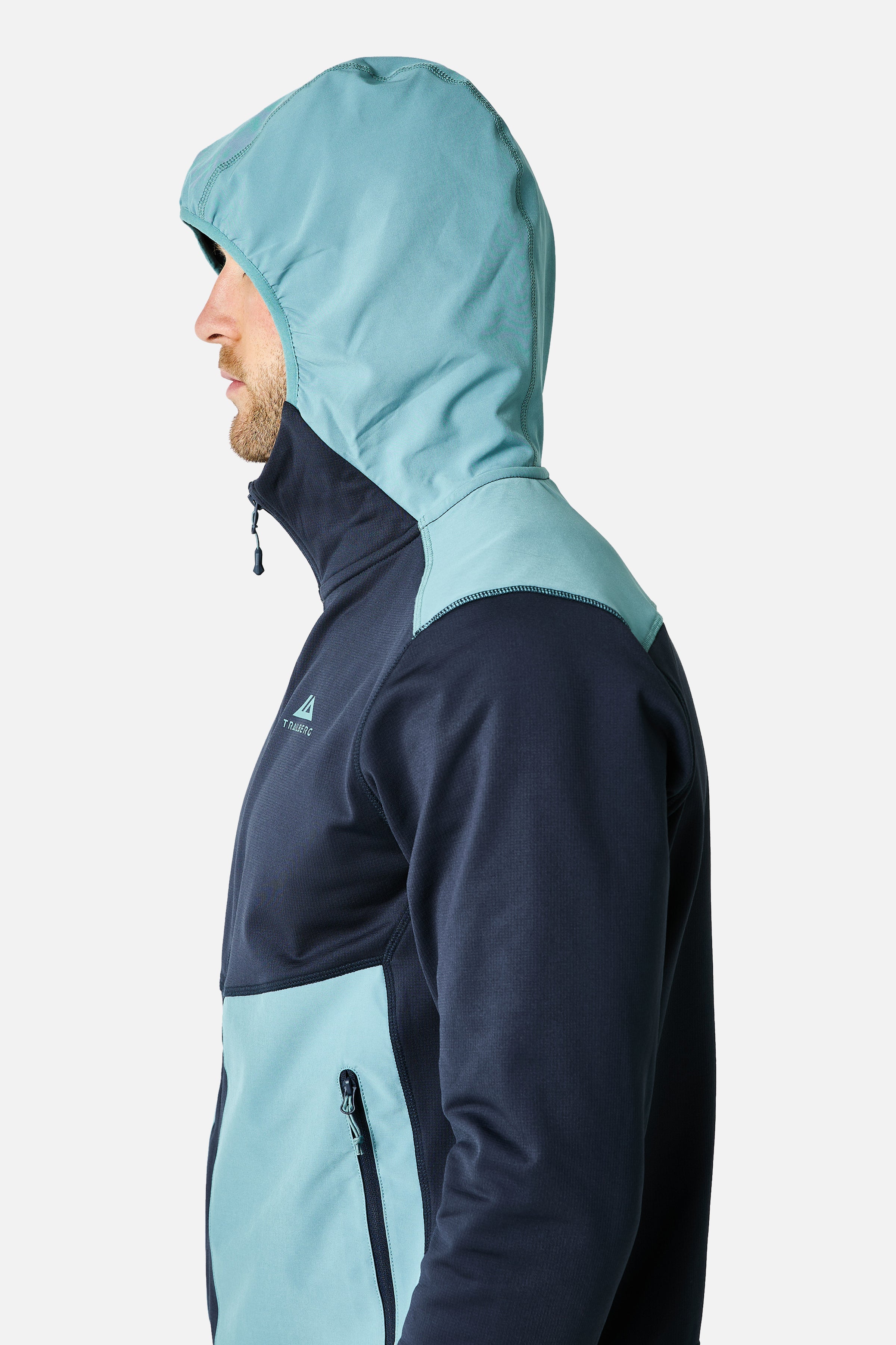 Vale Gridded Fleece Trainingsanzug - Sturmblau/Tiefseeblau
