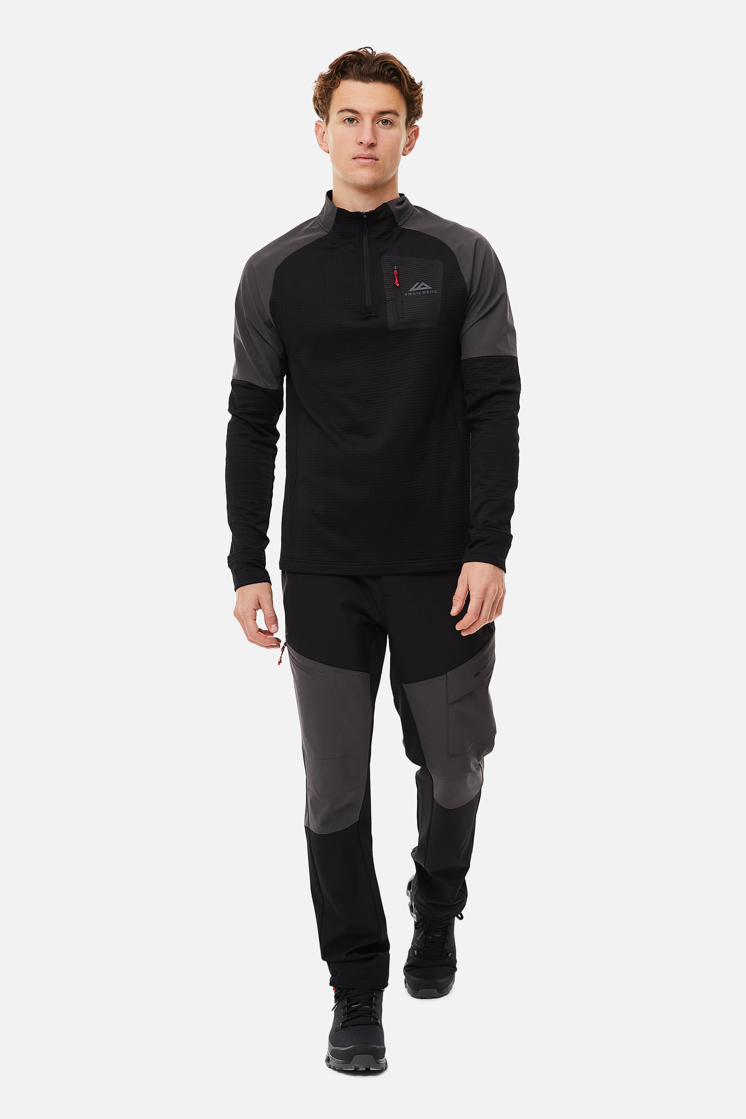 ELBRUS 3.0 QUARTER ZIP - BLACK/GREY