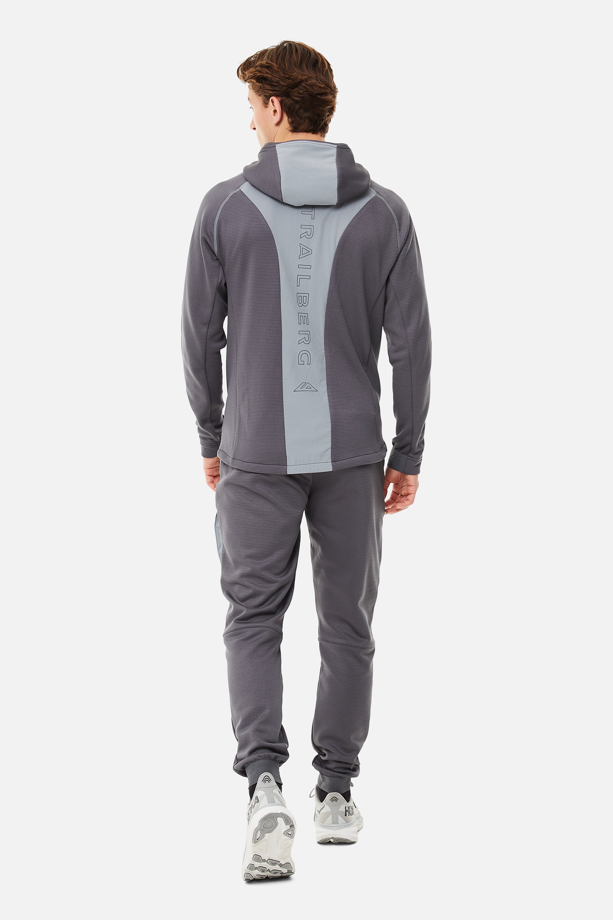 GLACIER FLEECE HOOD - CHARCOAL/GREY