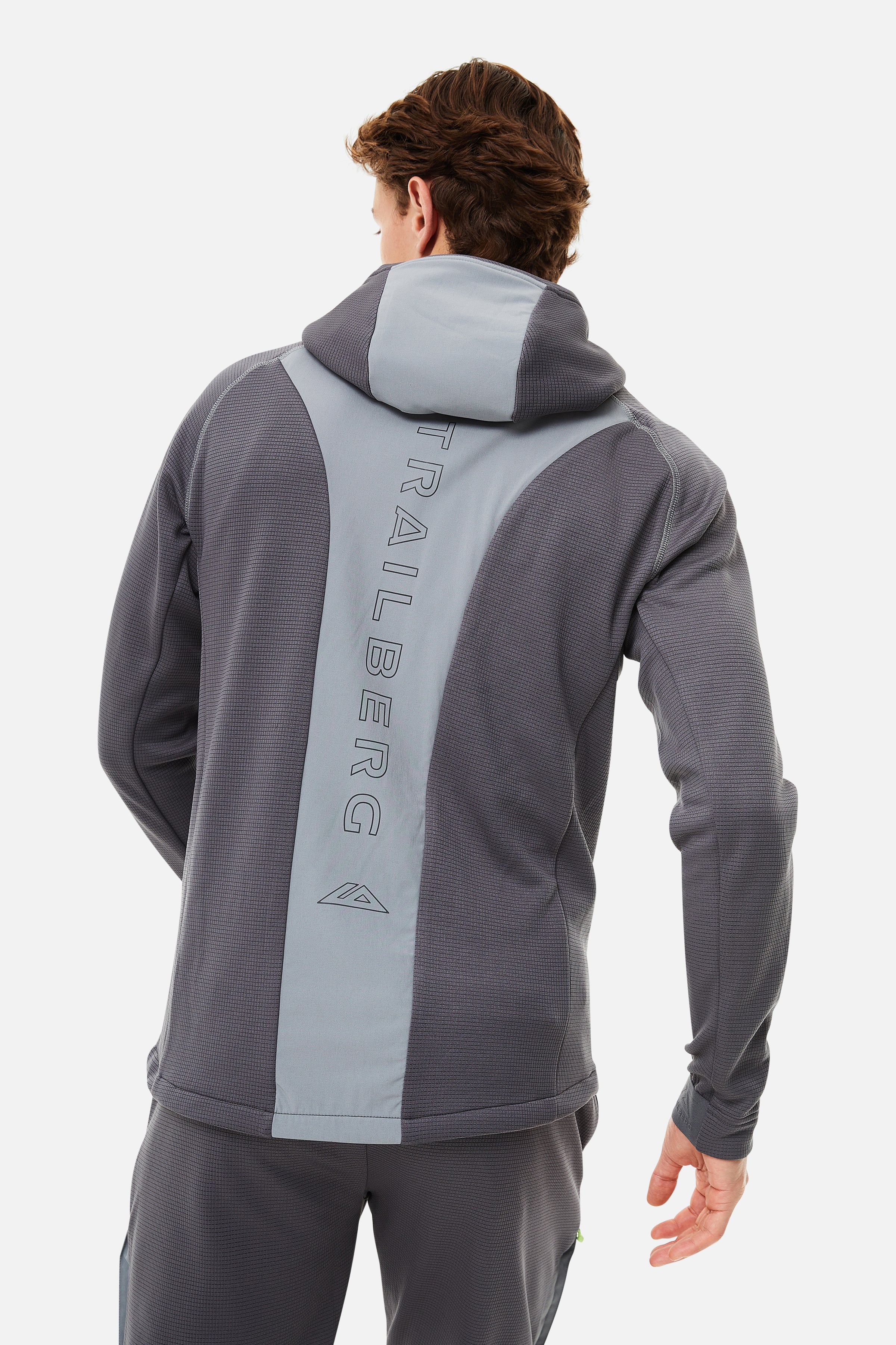 GLACIER FLEECE HOOD - CHARCOAL/GREY