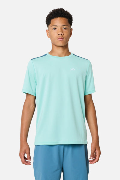 Boys Triathlon 4.0 Tee - Spruced Blue/Aqua Gleam/Open Air