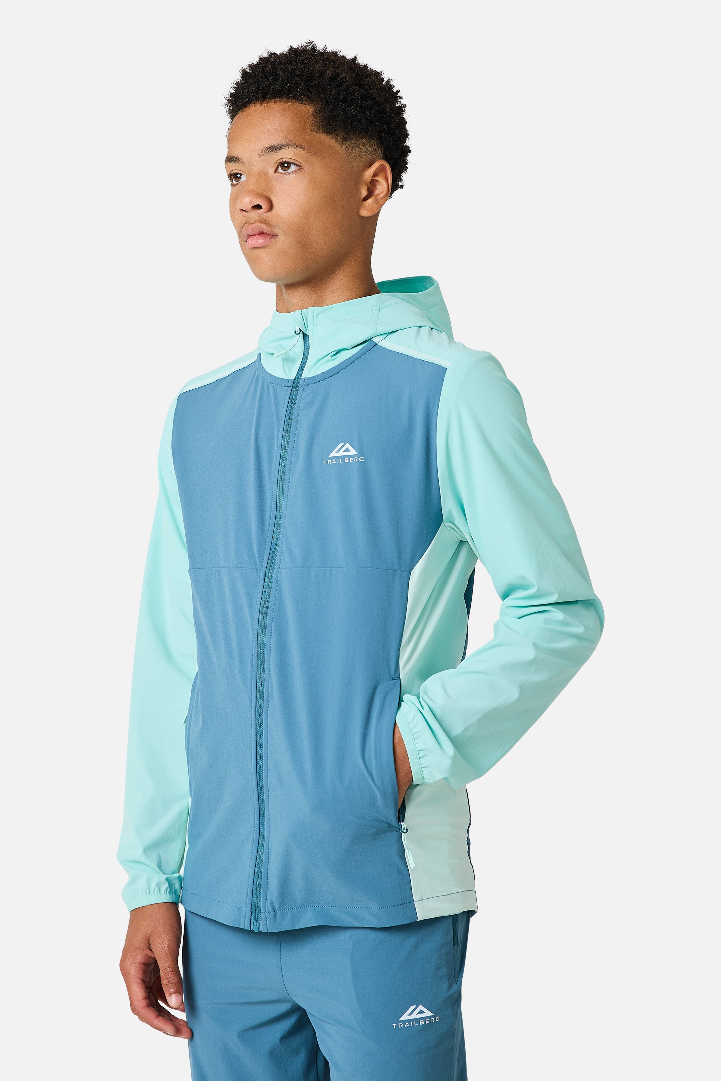 Boys Triathlon 4.0 Hood - Spruced Blue/Aqua Gleam/Open Air