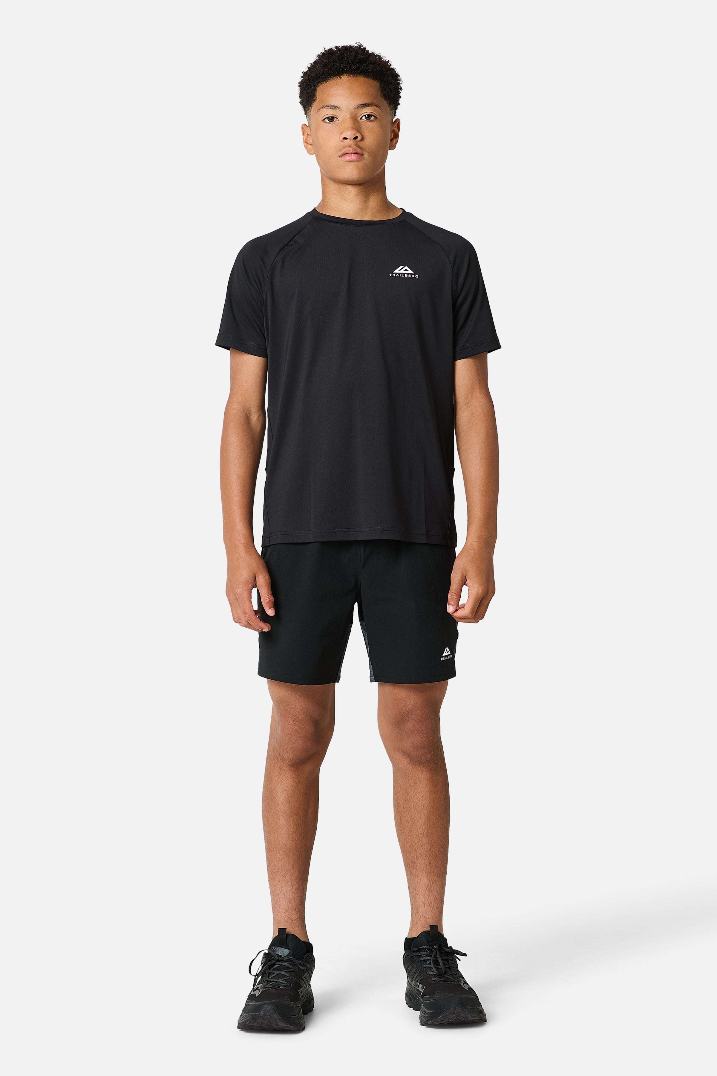 Boys Rapid Grid Short - Black/Graphite Grey