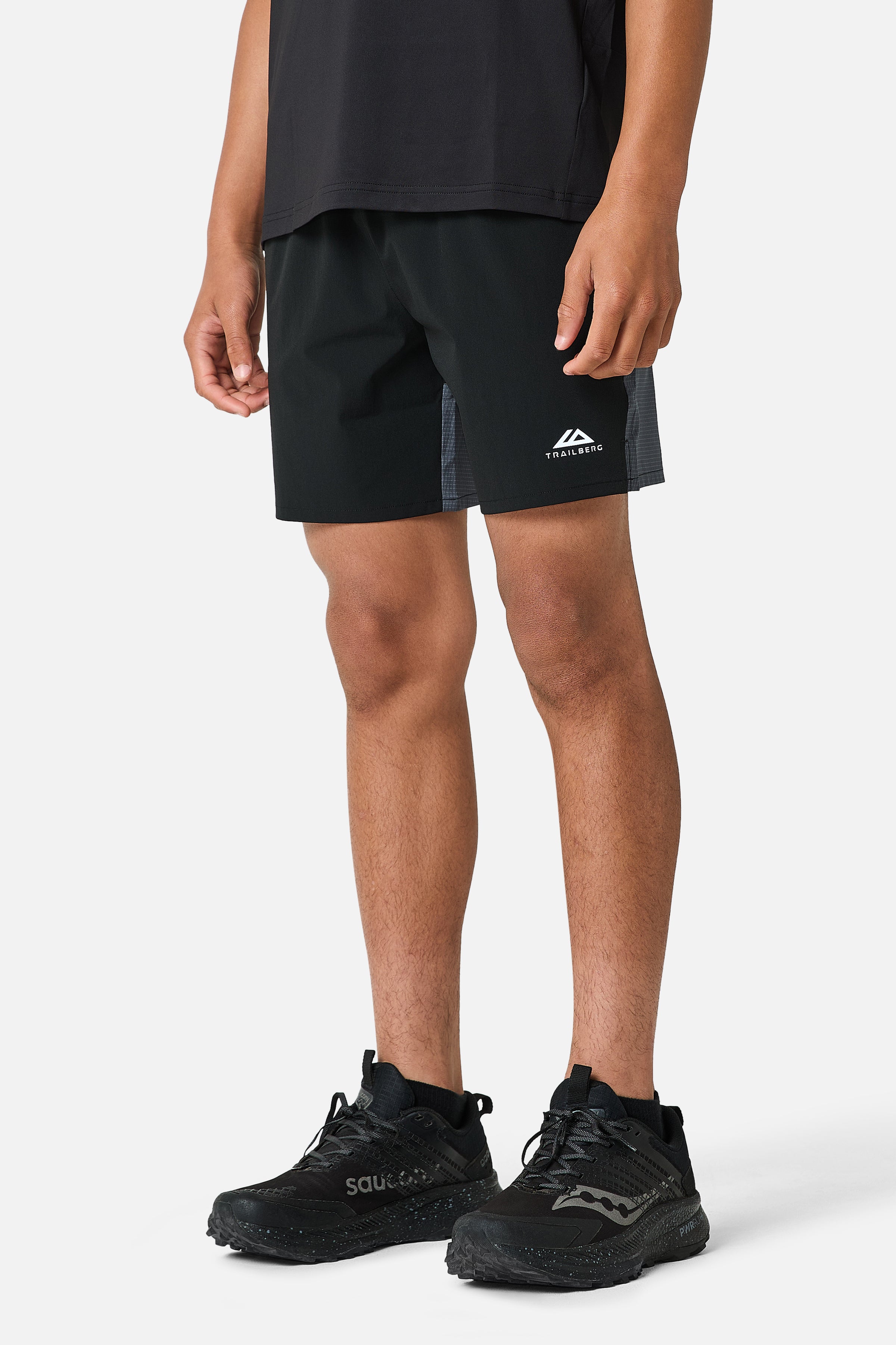 Boys Rapid Grid Twinset - Black/Graphite Grey