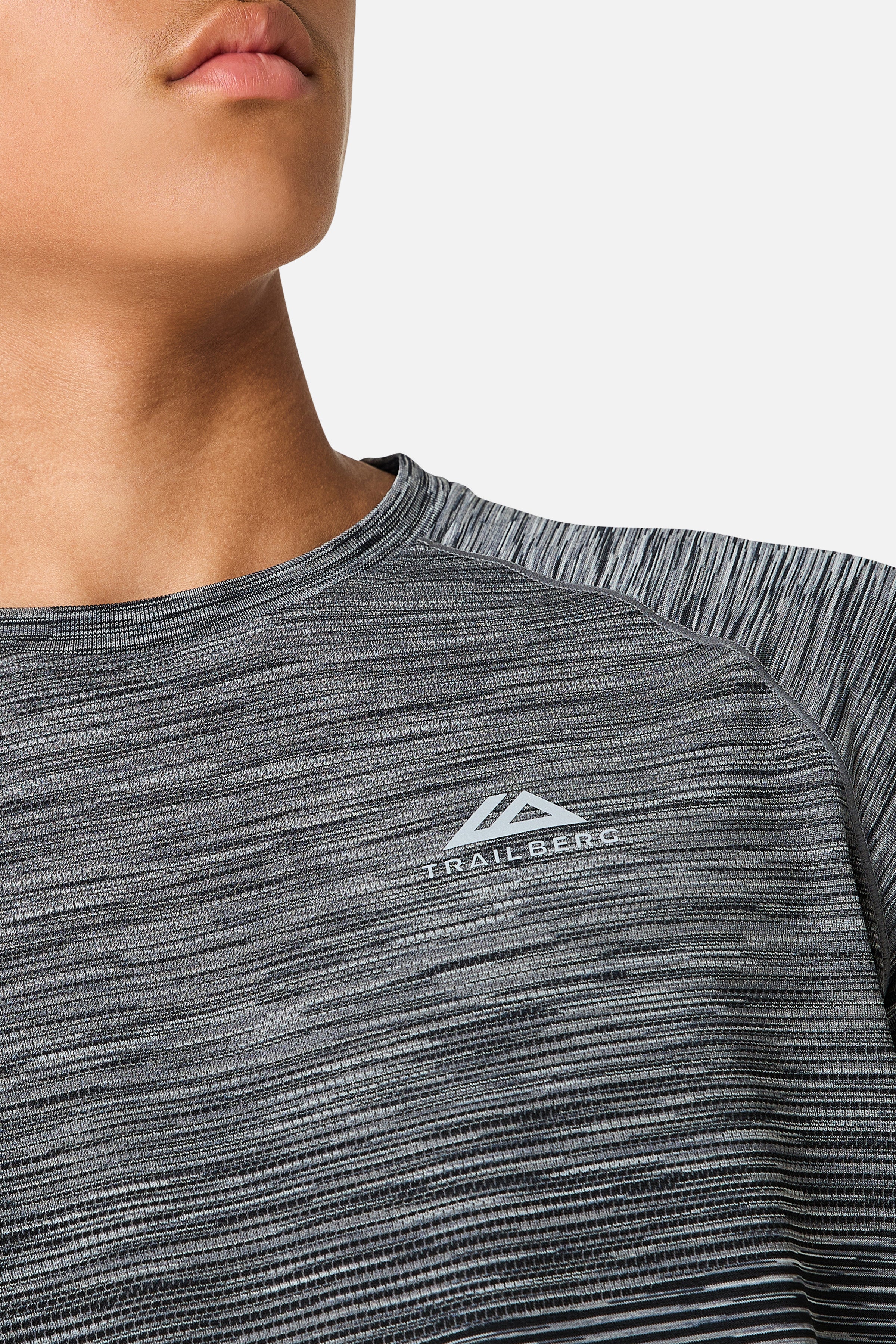 Boys Aero Seamless Tee - Black/Graphite Grey/Nightfall Grey/Lunar Grey