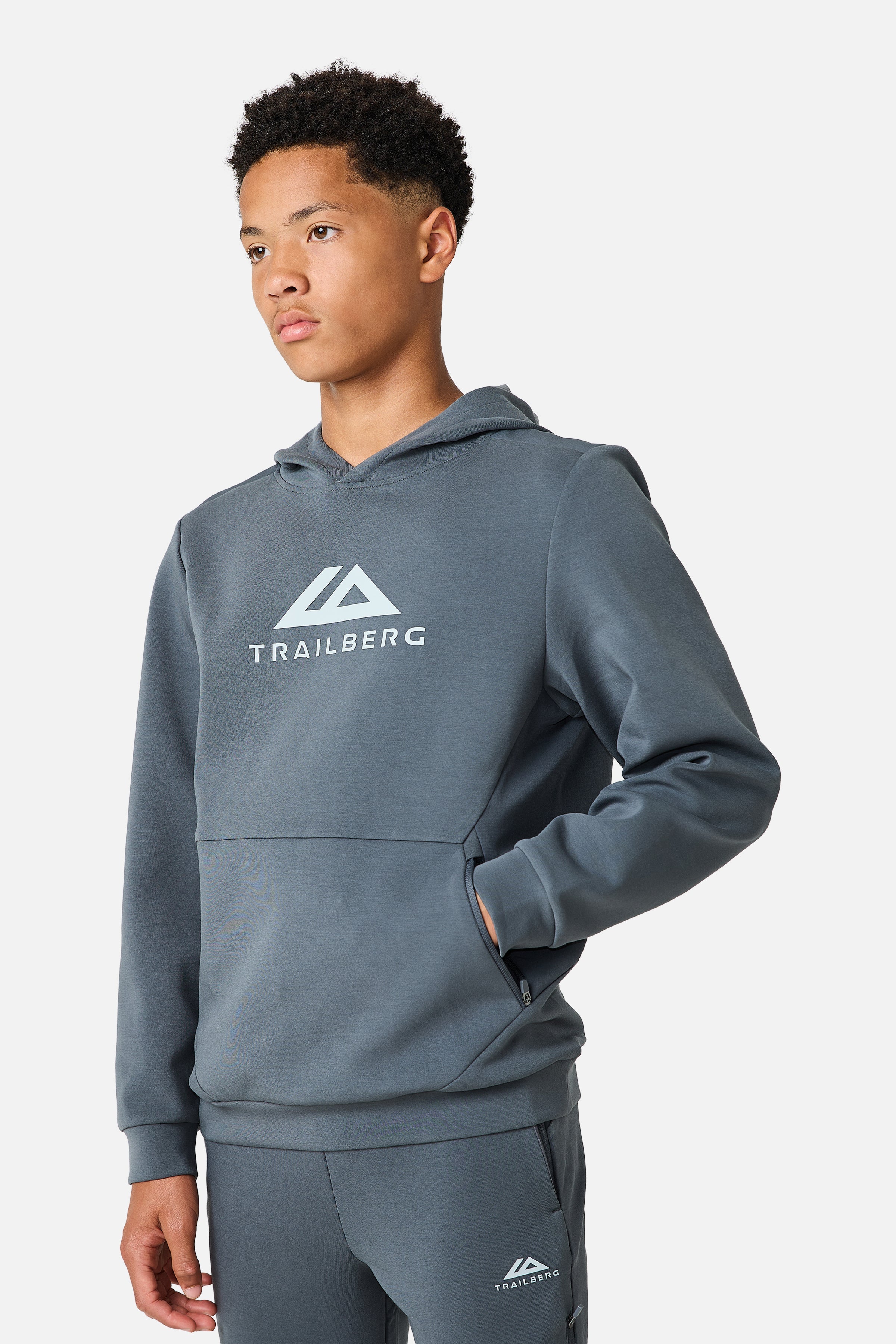 Boys Stormlight Hood - Graphite Grey/Lunar Grey