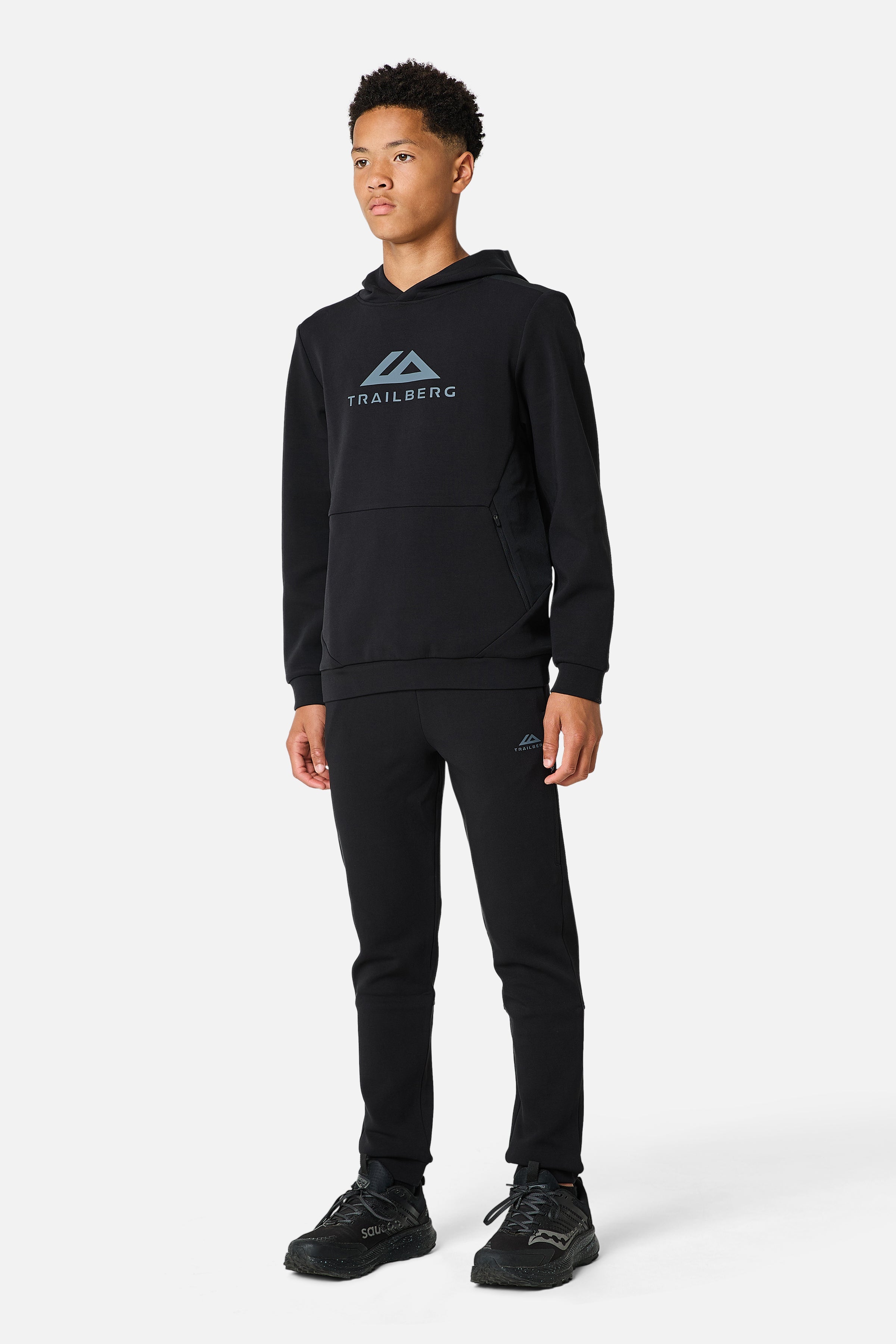 Boys Stormlight Tracksuit - Black/Graphite Grey