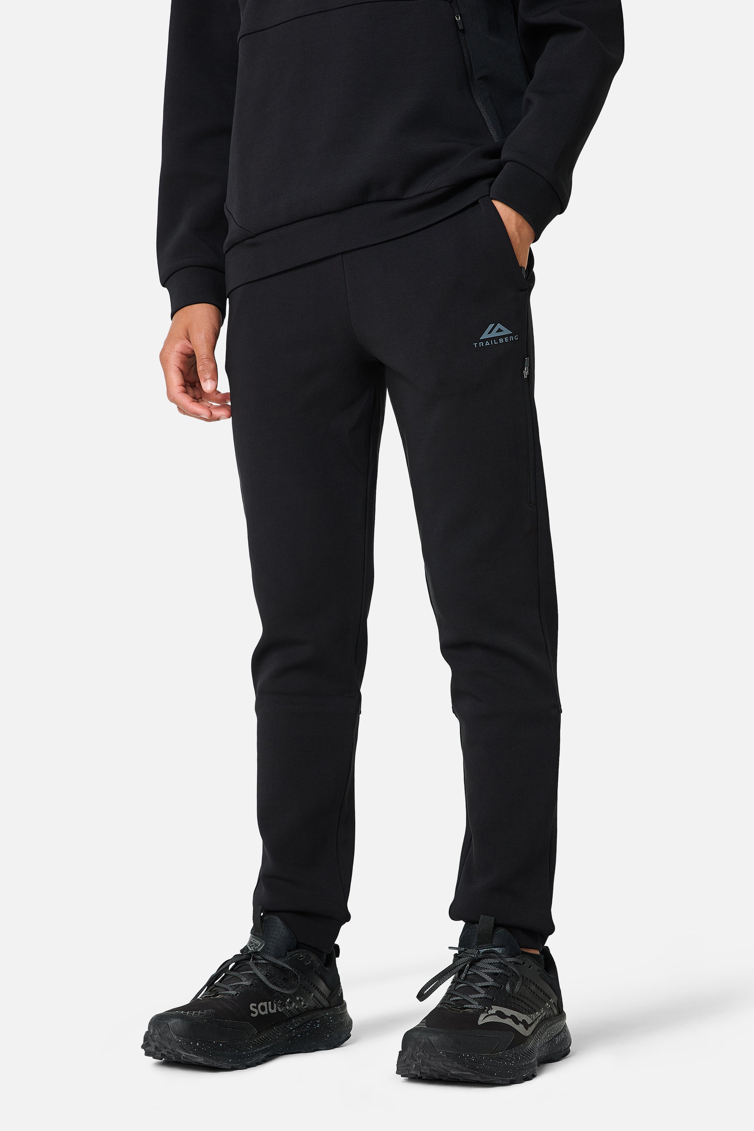 Boys Stormlight Tracksuit - Black/Graphite Grey