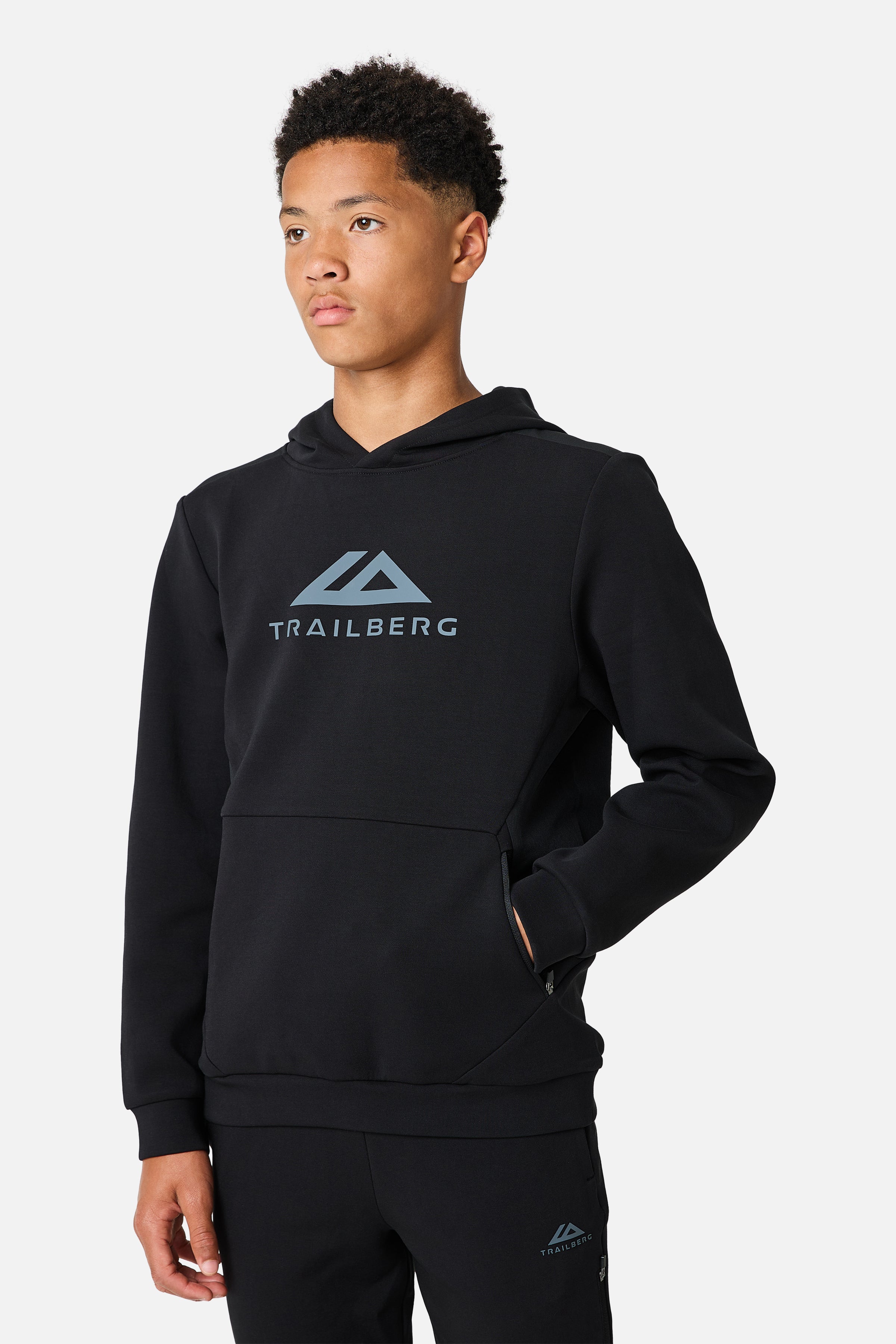 Boys Stormlight Tracksuit - Black/Graphite Grey