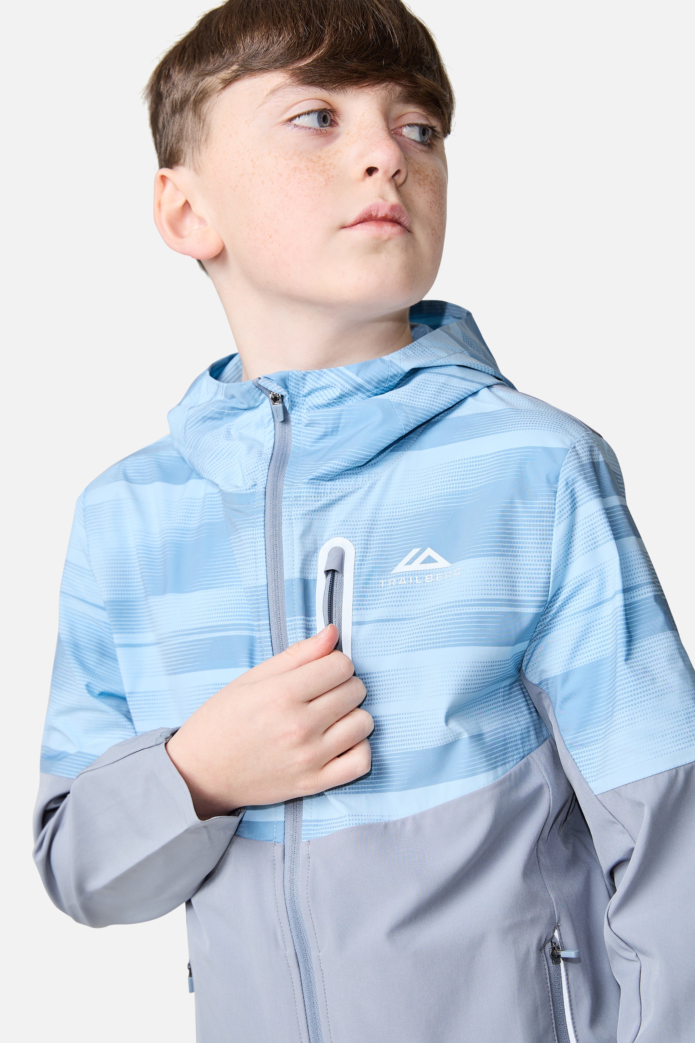 Jungen Windbreaker – Cloud Haze/Dove Blue/Washed Indigo