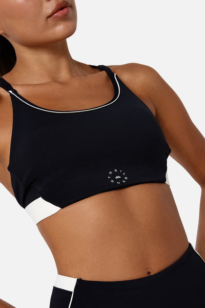Womens Ignite Sports Bra - Black/Candlelight White