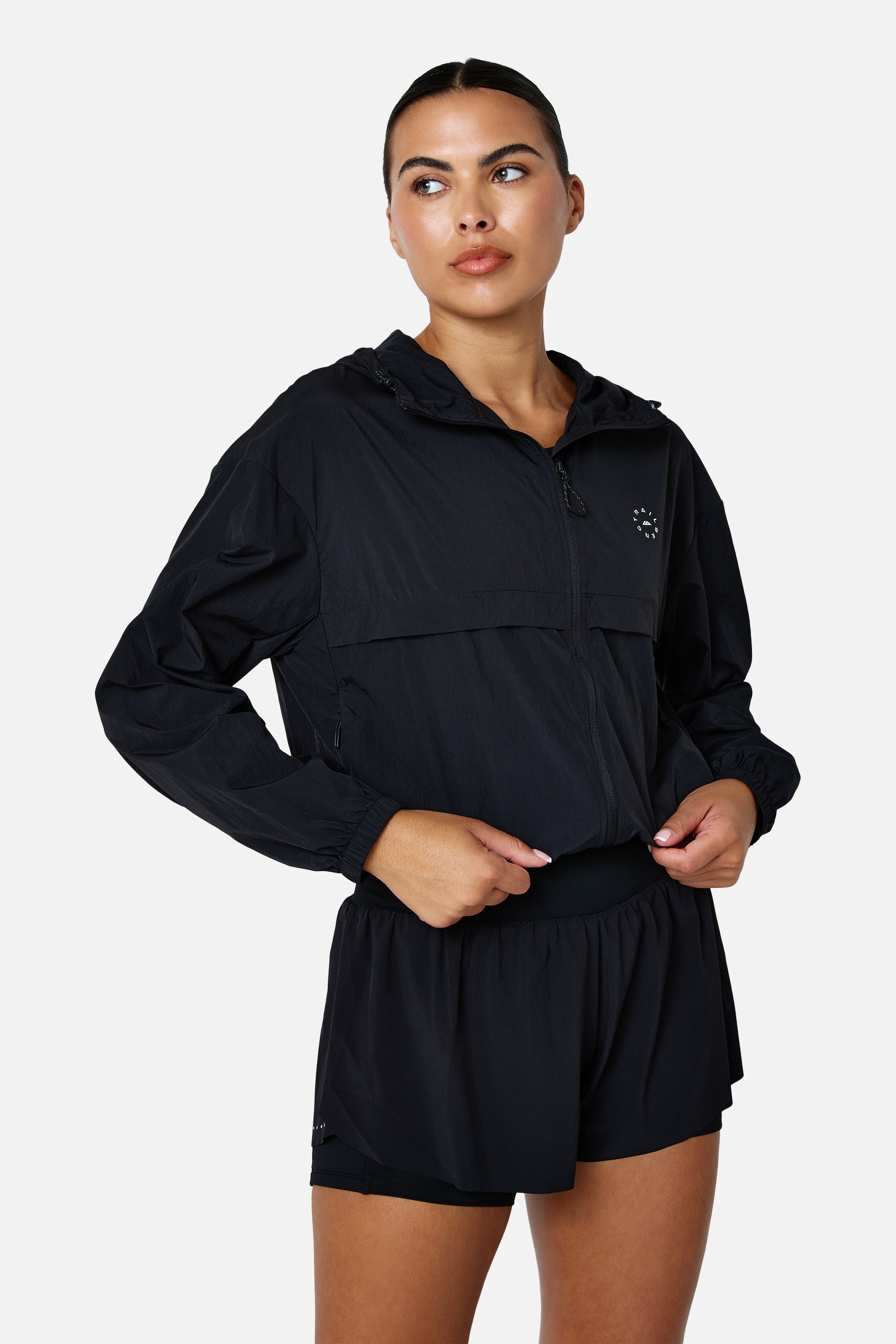 Womens Endura Running Windbreaker - Black