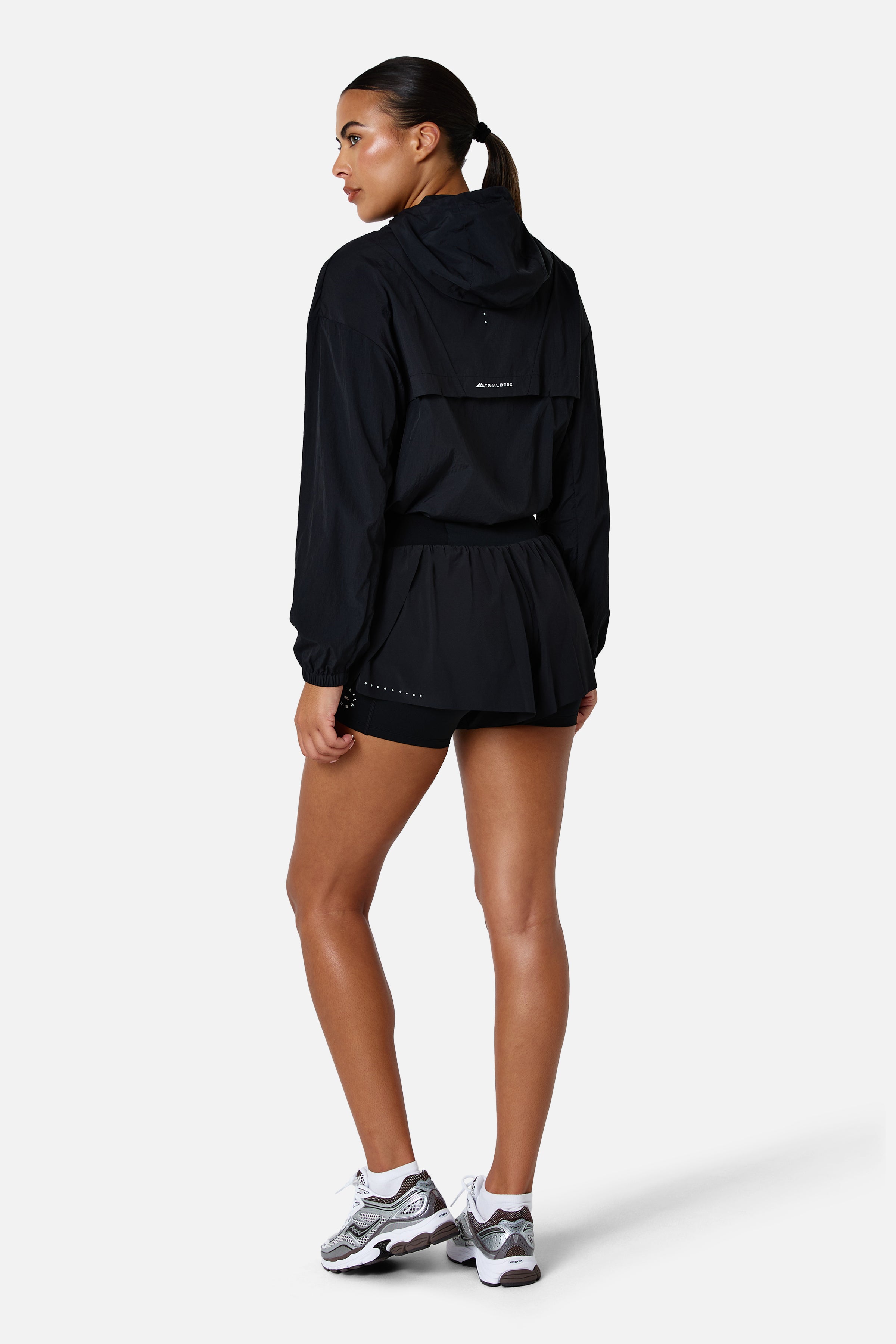 Womens Endura Running Windbreaker - Black
