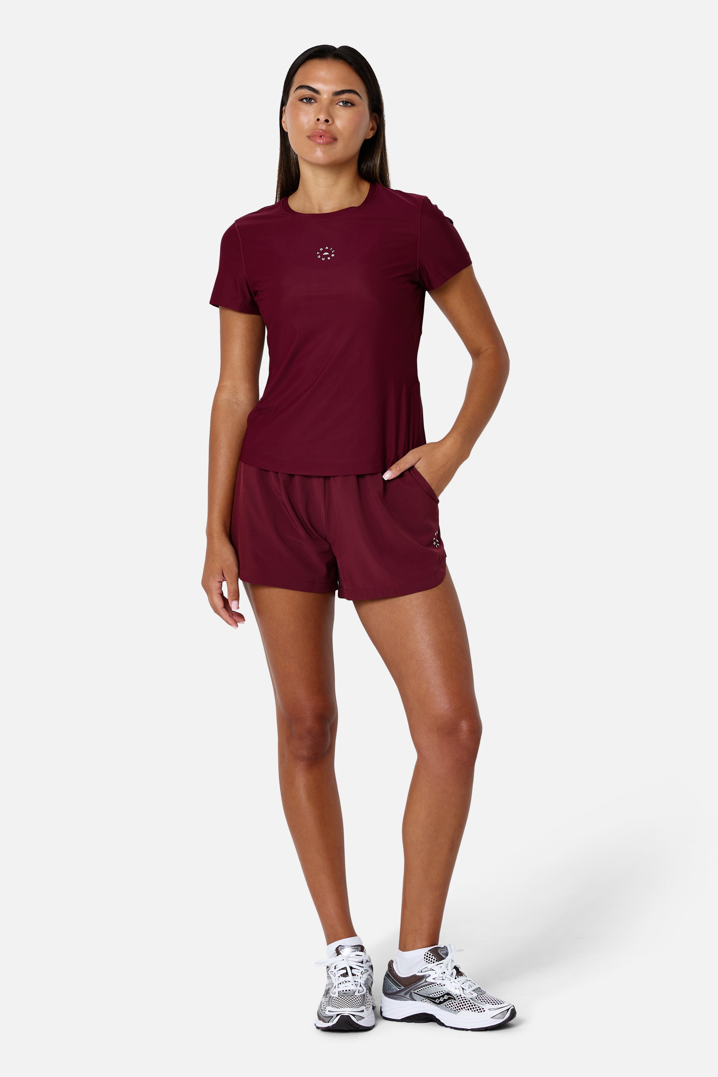 Womens Tide Tee - Deep Claret