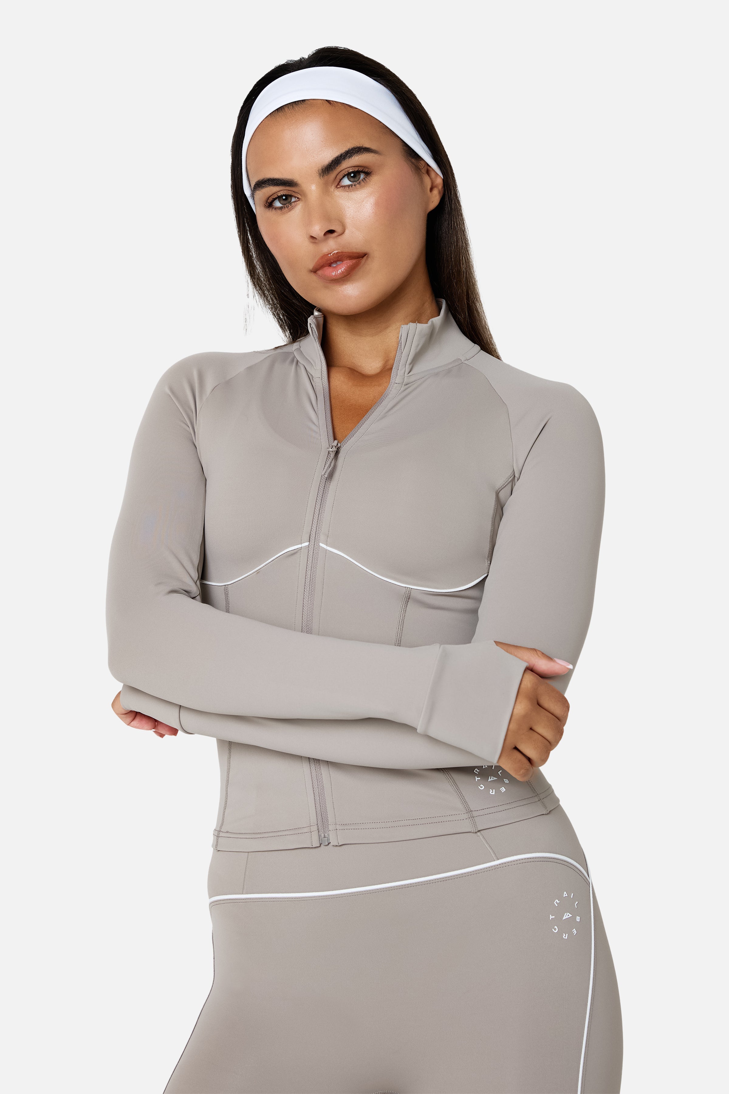 Womens Drift Jacket Set - Pale Taupe