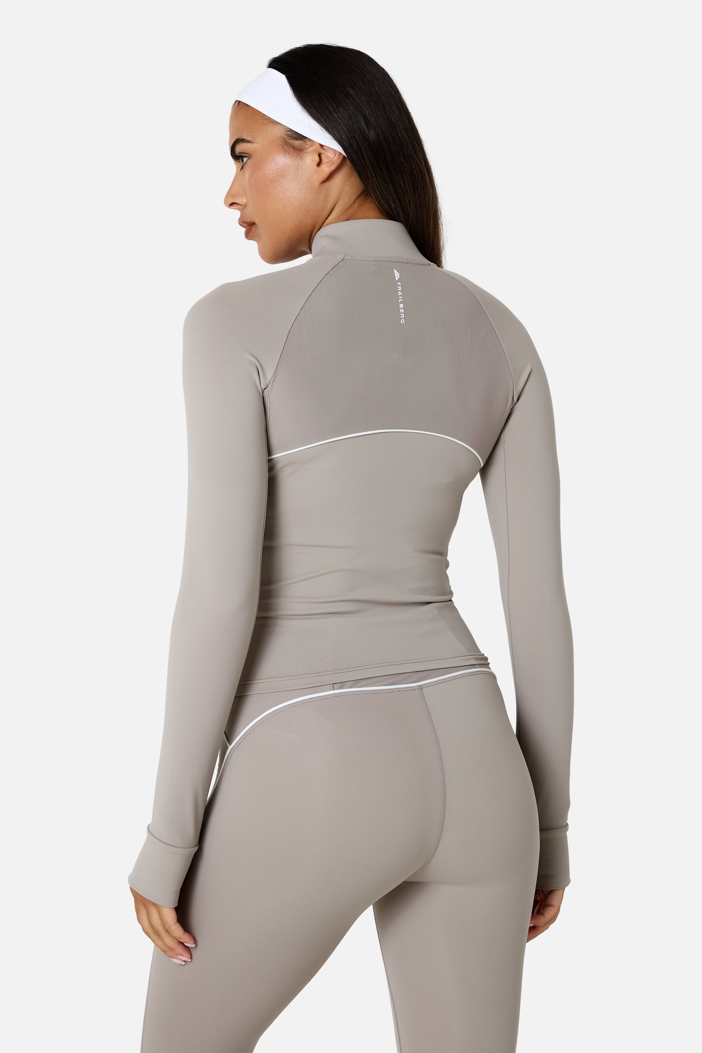 Womens Drift Track Jacket - Pale Taupe