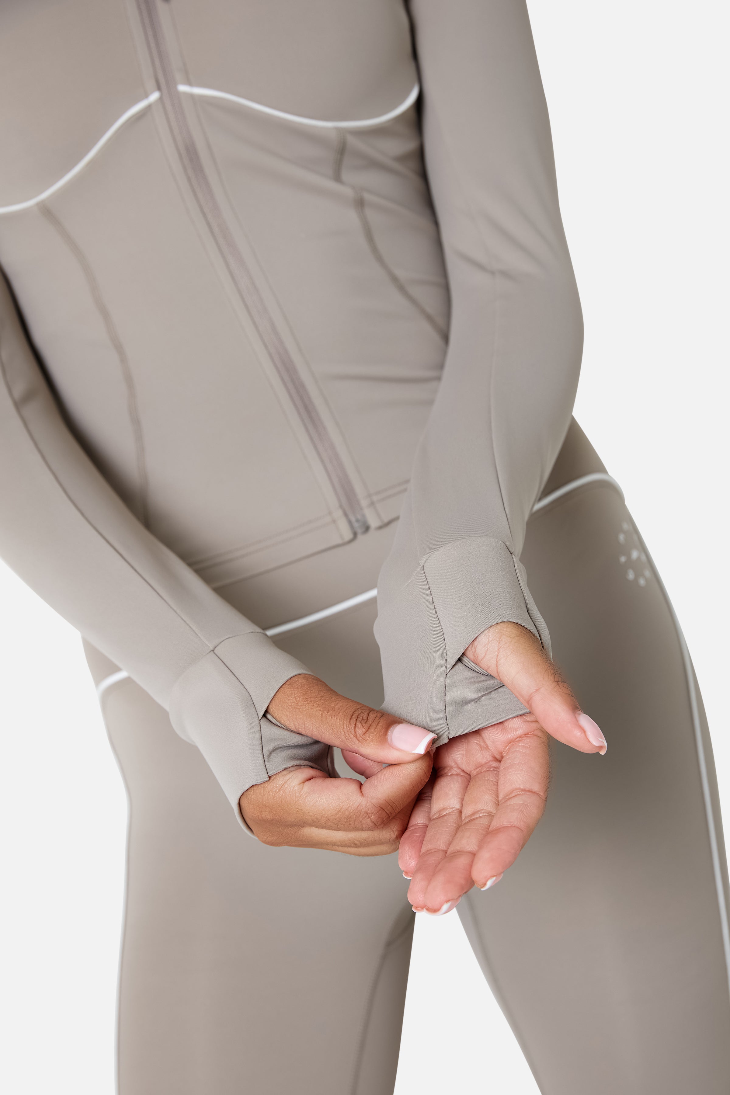 Womens Drift Jacket Set - Pale Taupe
