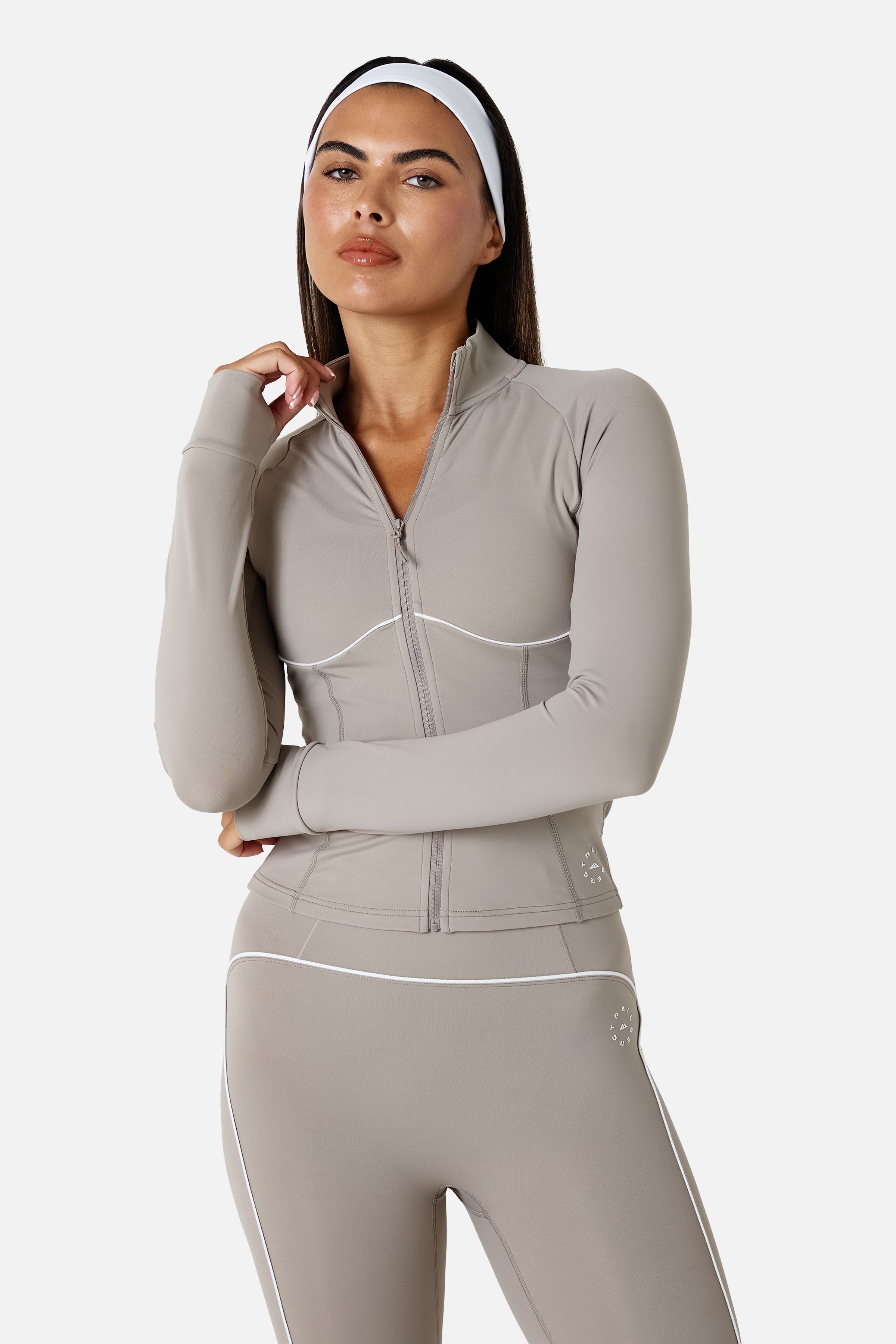 Womens Drift Jacket Set - Pale Taupe