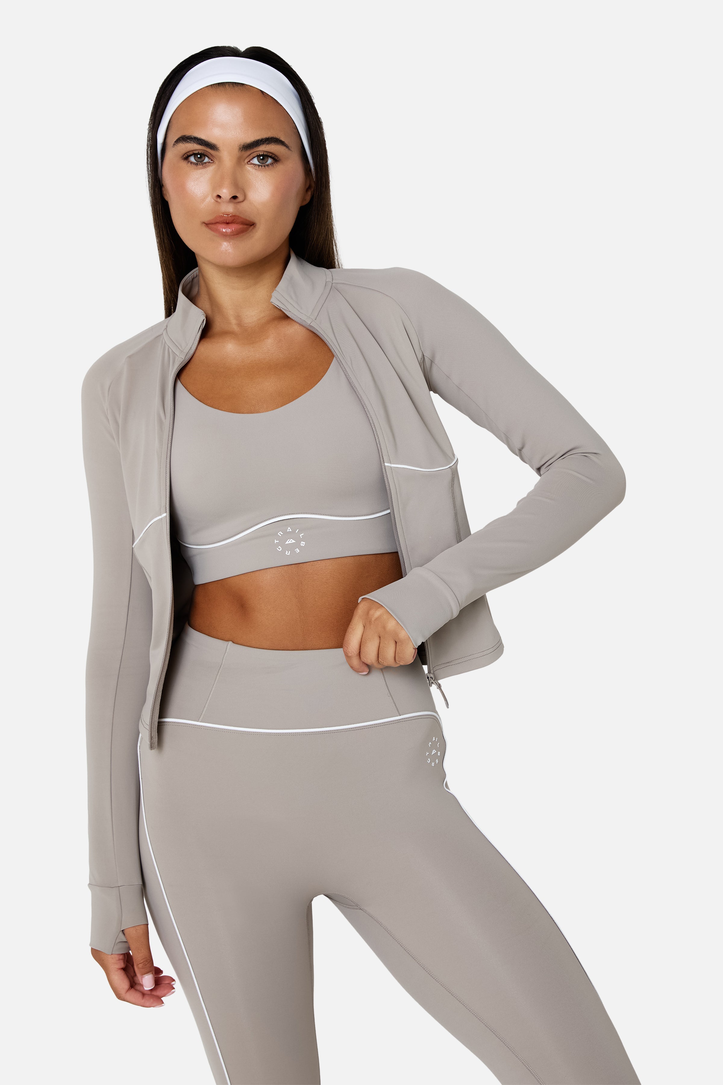 Womens Drift Track Jacket - Pale Taupe
