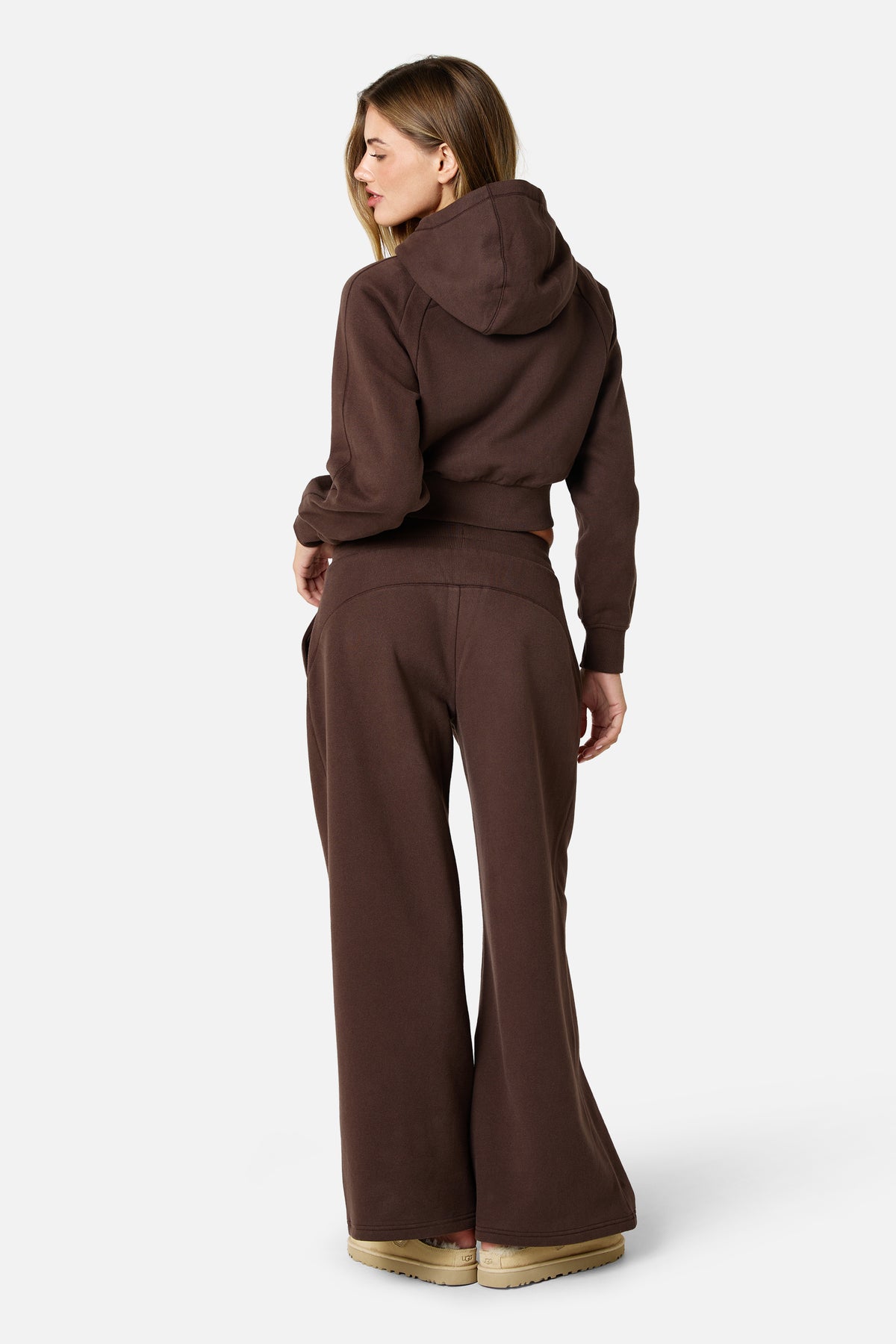 Womens Sculpt Fleece Tracksuit - Bitter Chocolate