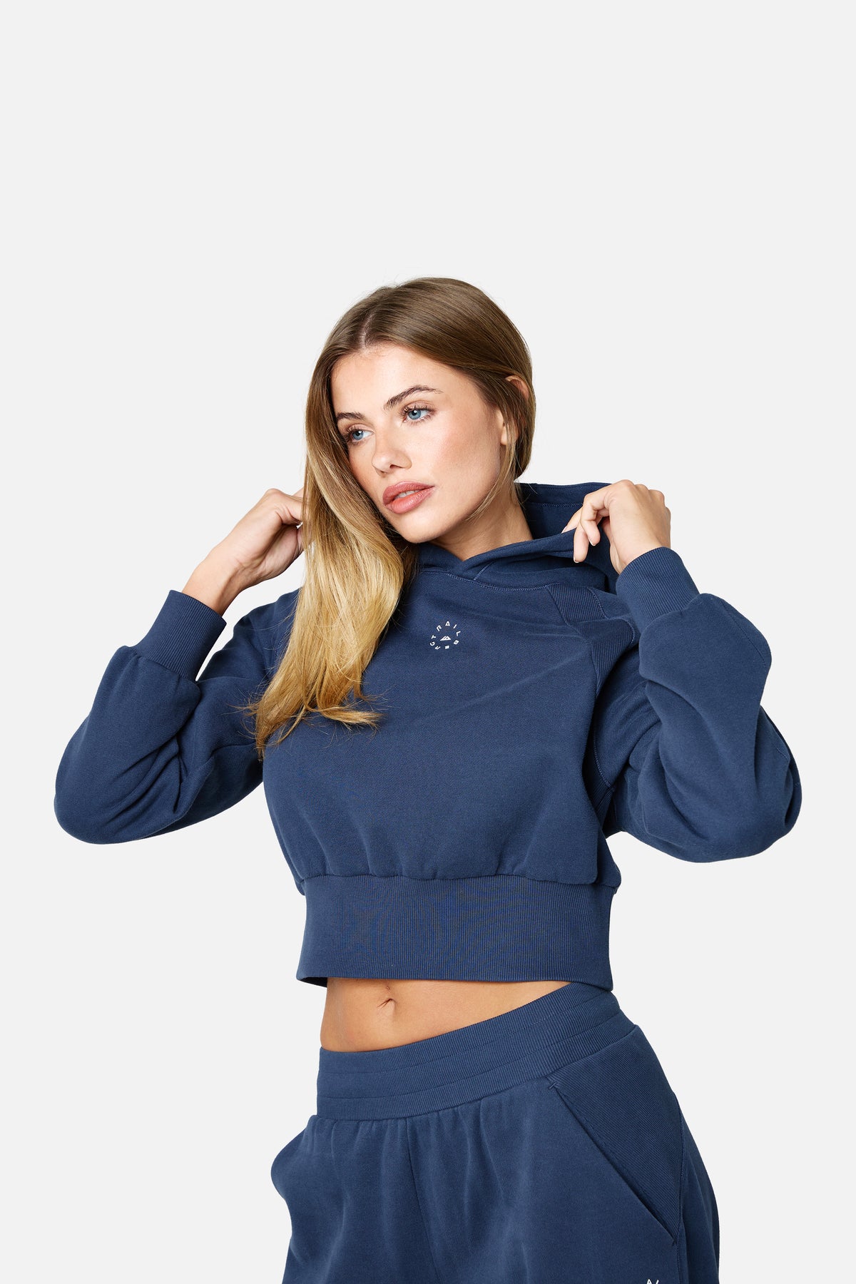 Womens Sculpt Fleece Tracksuit - Storm Blue