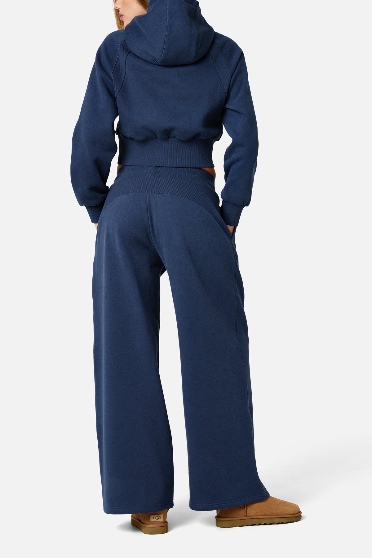 Womens Sculpt Fleece Tracksuit - Storm Blue