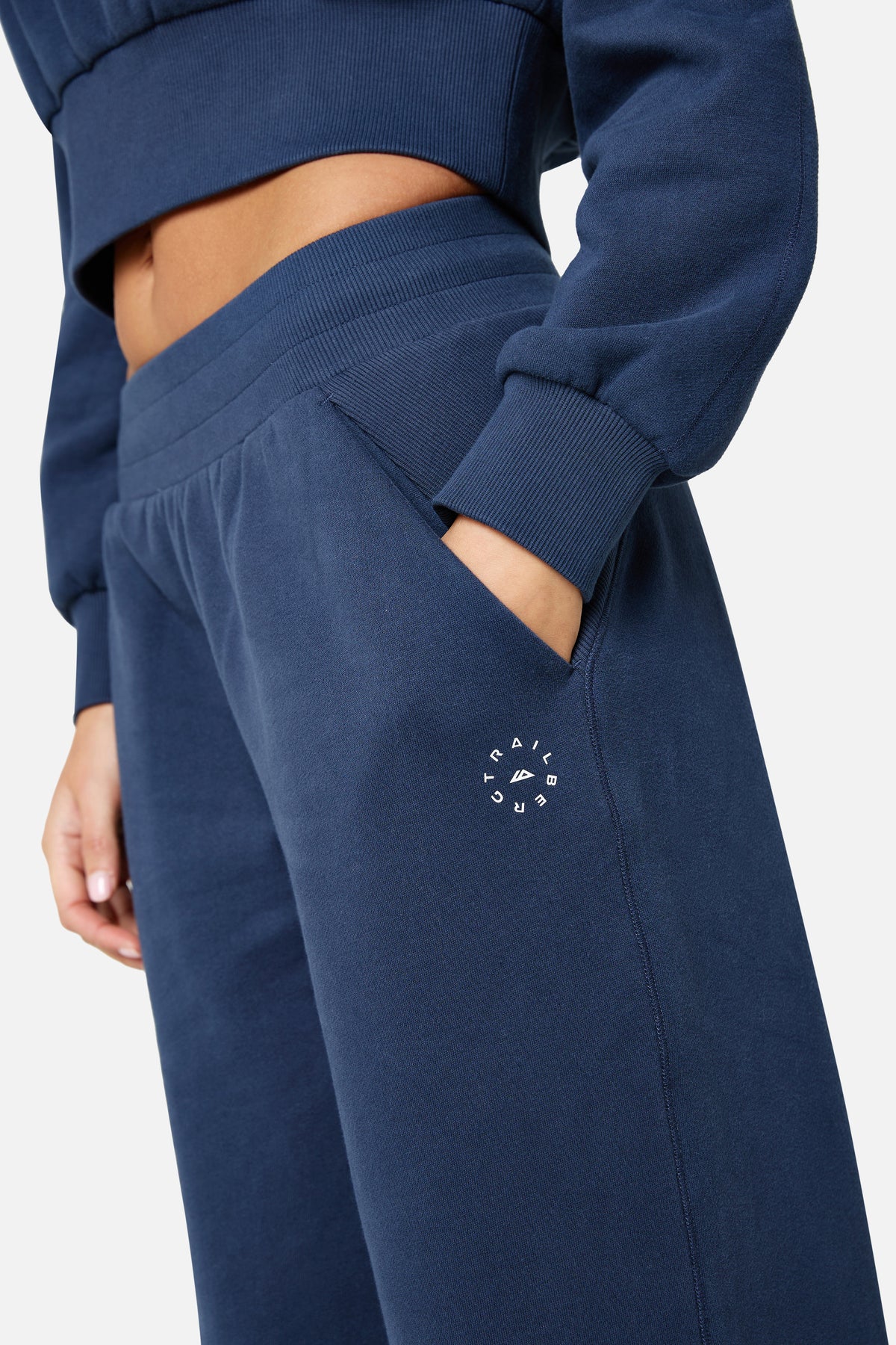 Womens Sculpt Fleece Tracksuit - Storm Blue