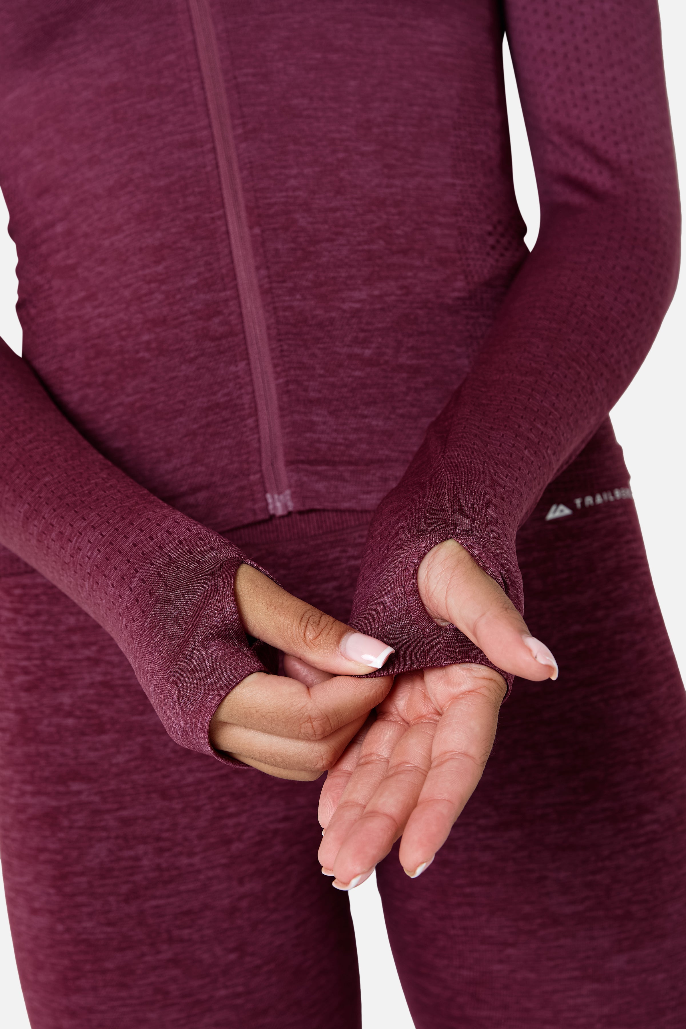 Womens Evocurve Seamless Track Jacket - Mineral Blush