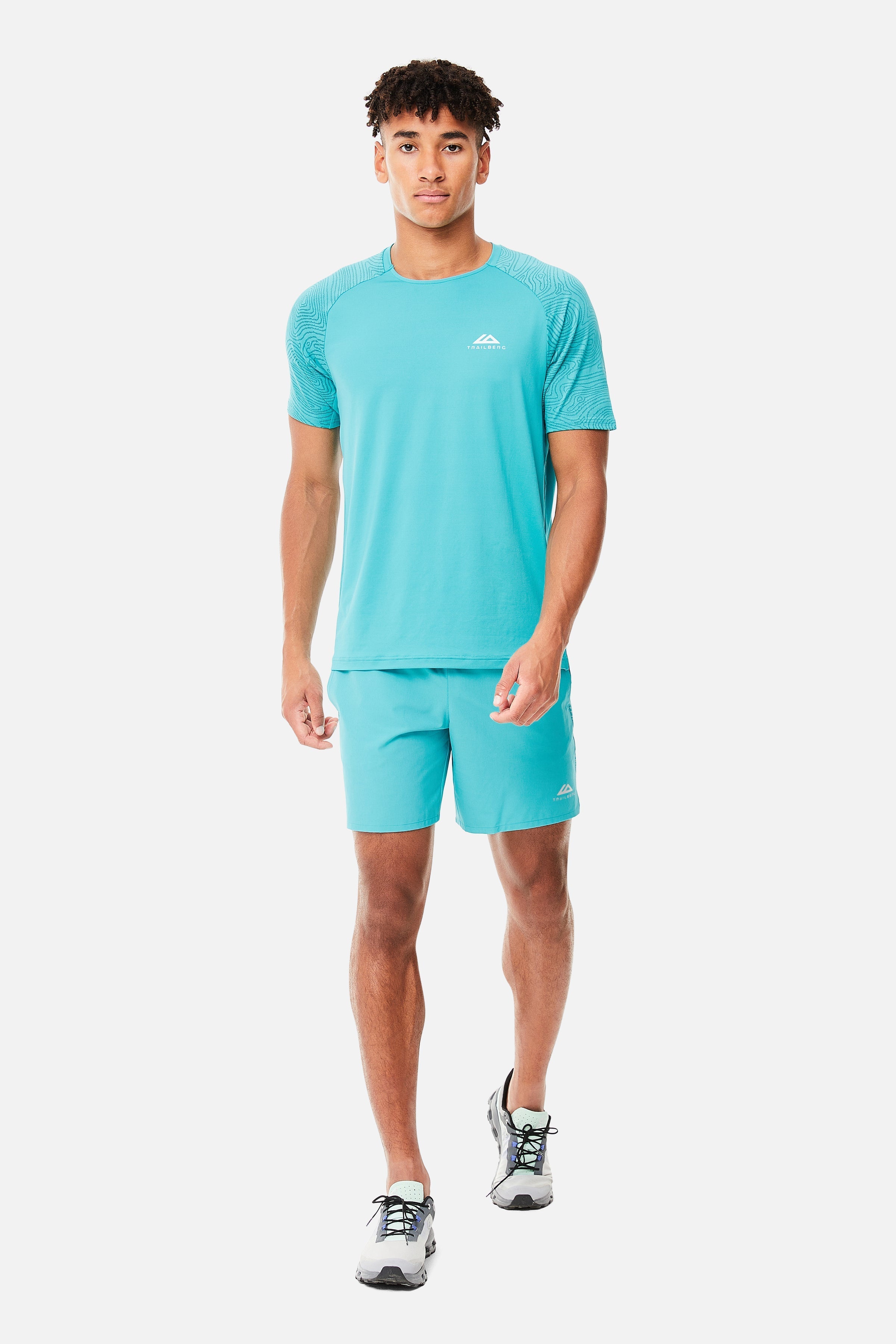 GEO SHORT - TURQUOISE