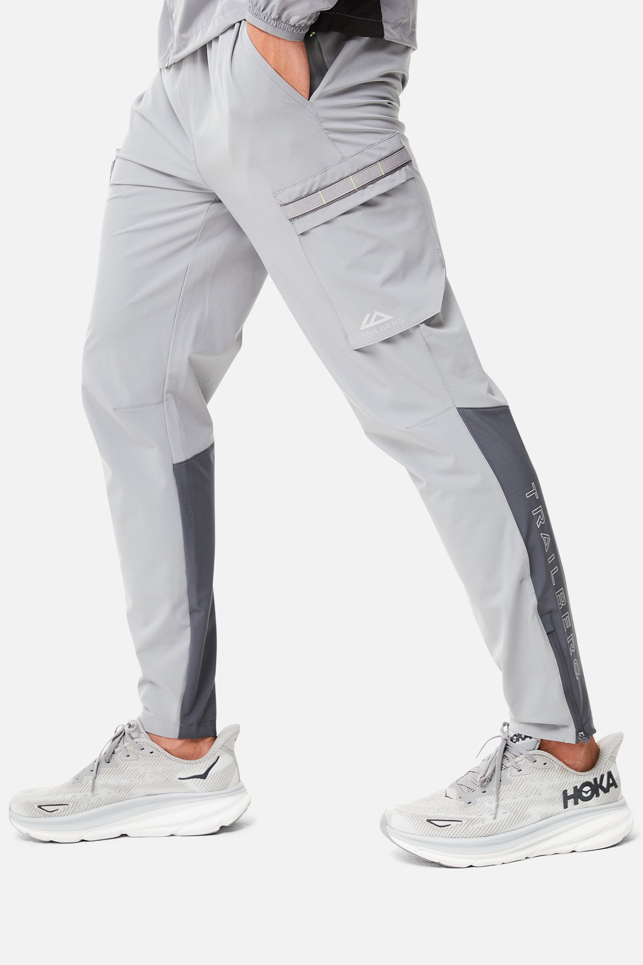 CONJUNTO DE CAMISETA Y PANTALÓN DE TRIATLÓN - GRIS/GRIS ANTRACITA