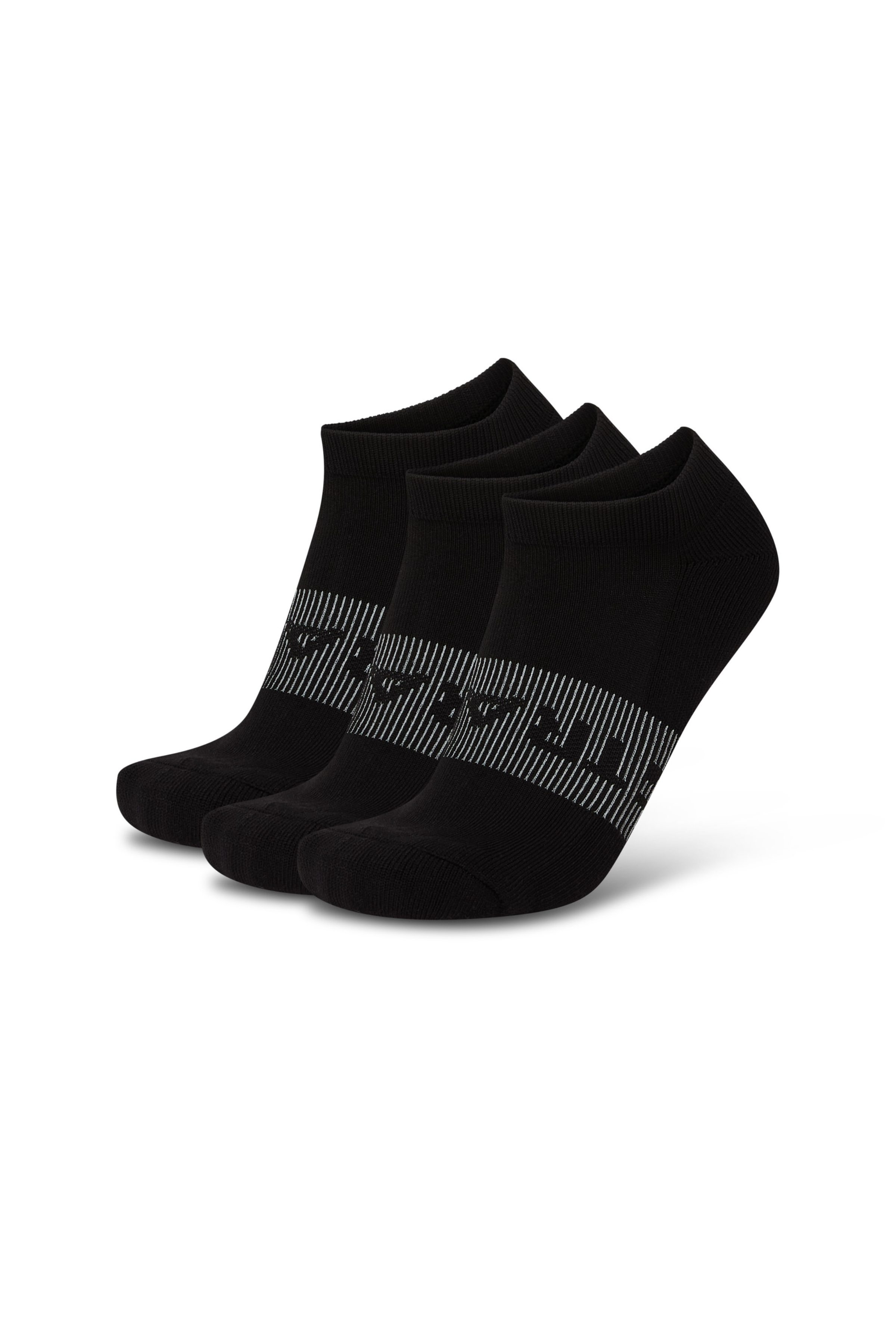Mount No Show 3-pack sokken - Zwart